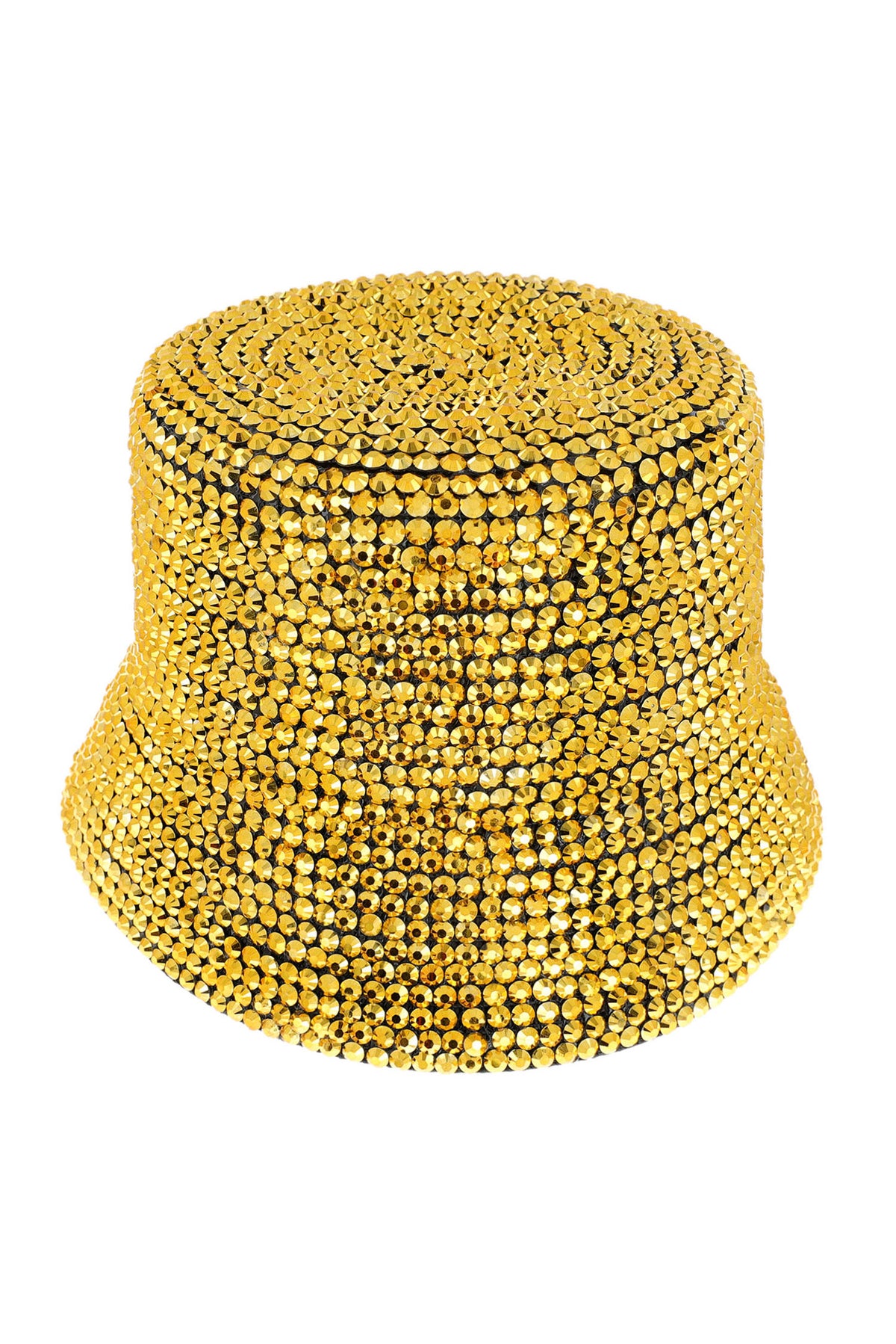 Clara Rhinestone Encrusted Bucket Hat | Gold