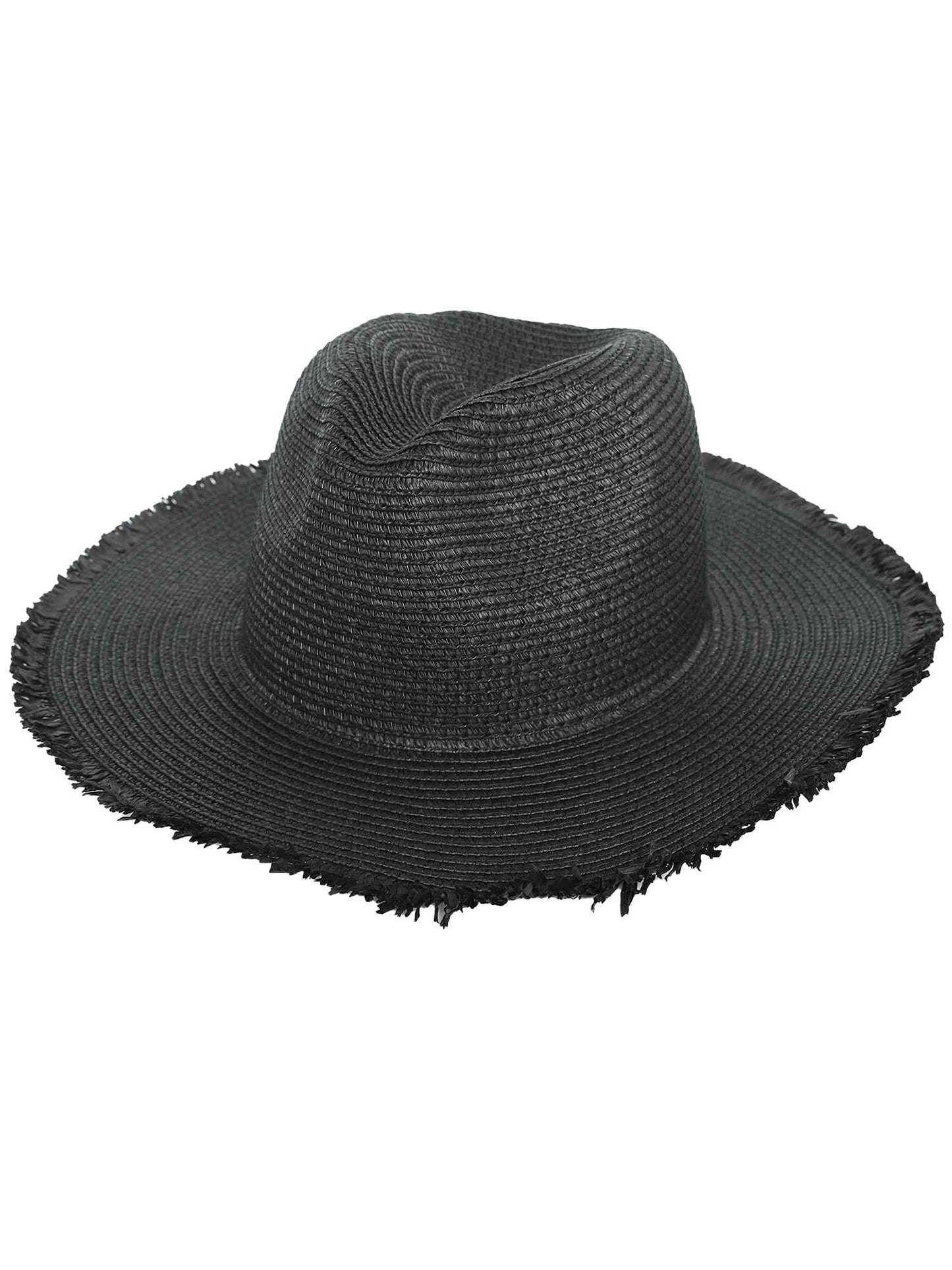 Sienna Western Wide Brim Pattered Woven Cowboy Hat