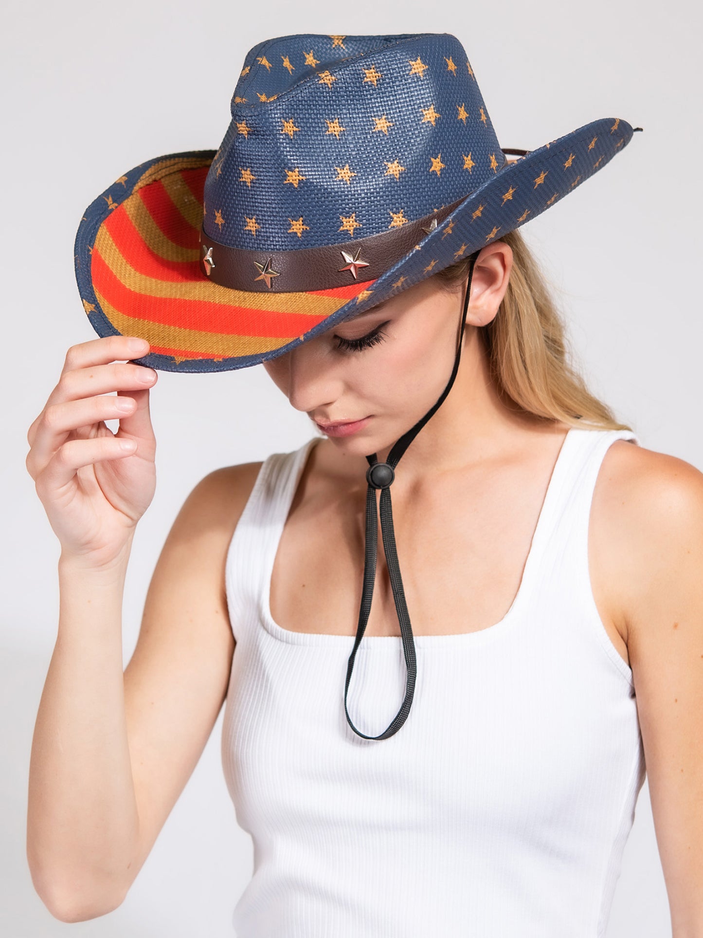 Saylor Patriotic Stars and Stripes Cowboy Hat