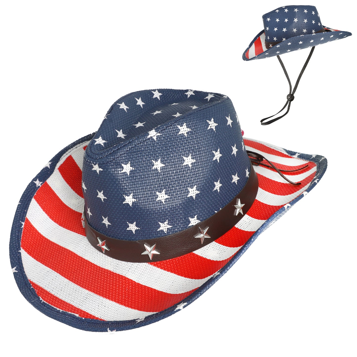 Saylor Patriotic Stars and Stripes Cowboy Hat