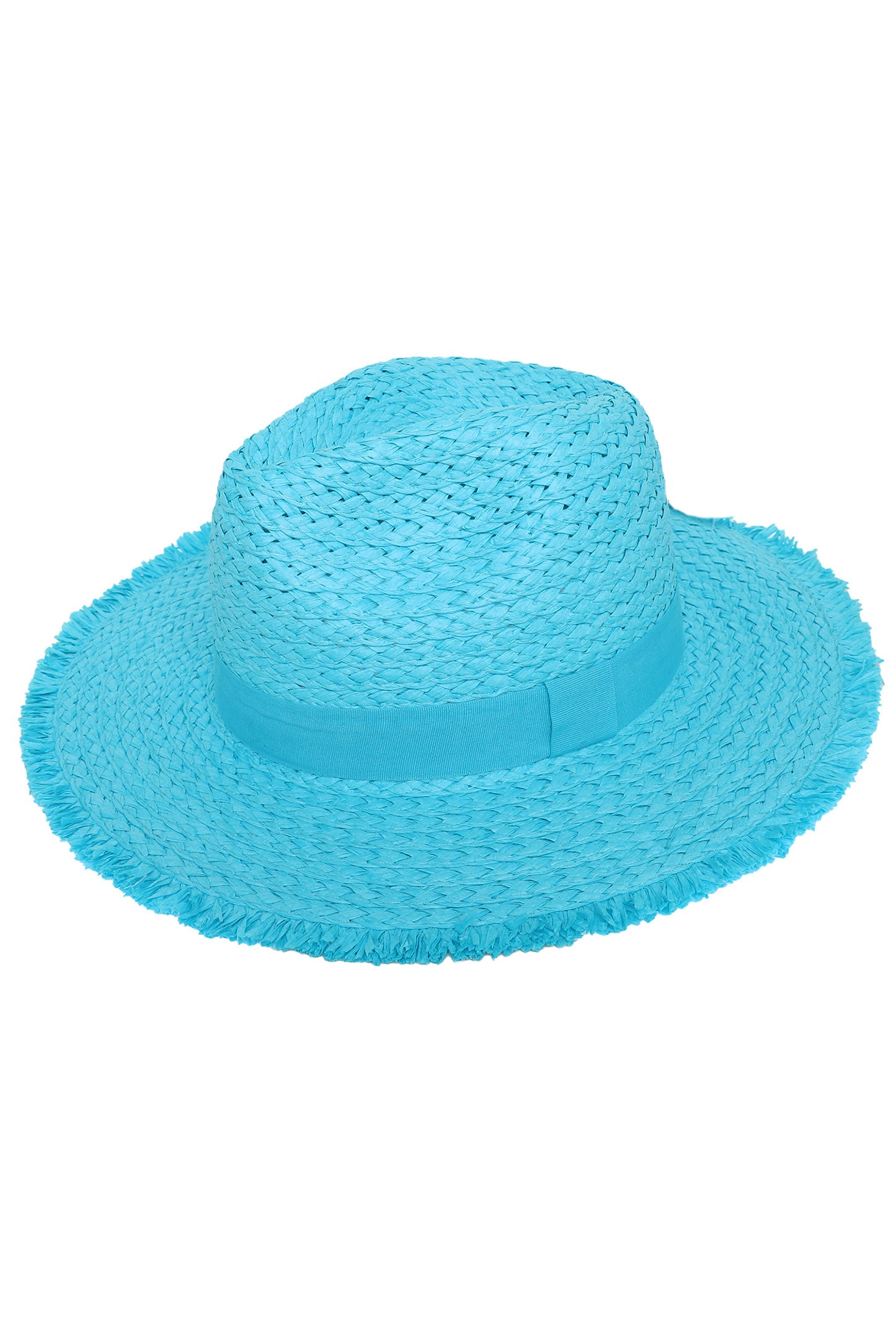 Bella Western Pinched Front Style Straw Cowboy Hat | Aqua