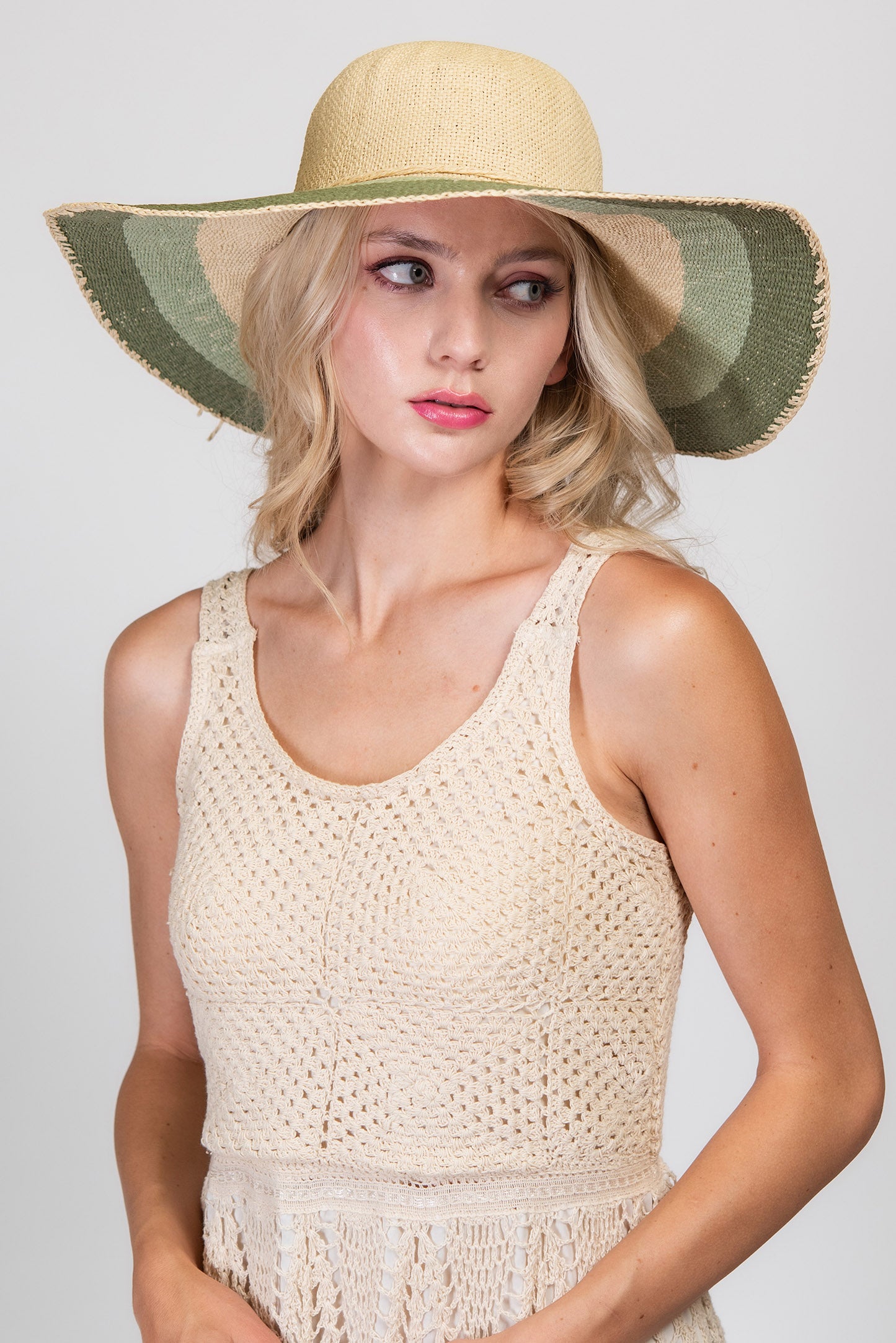Adaline Floppy Wide Brim Straw Woven Sun Hat