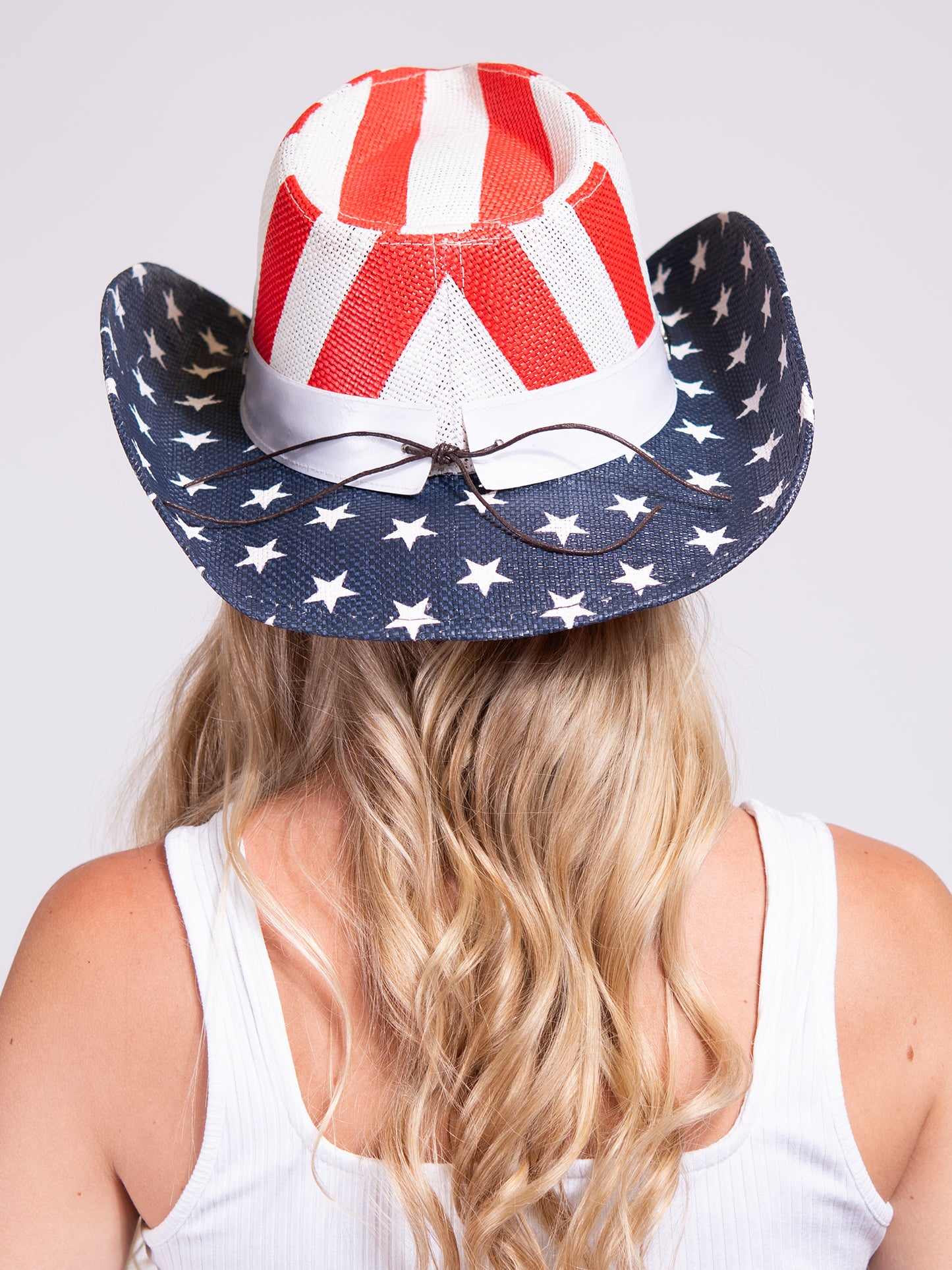 Morgan Western Wide Brim Paper Braid Cowboy Hat with Star Studs