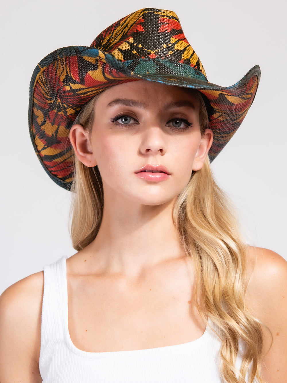 Eleanora Patriotic U.S Flag Stars and Stripes Cowboy Hat