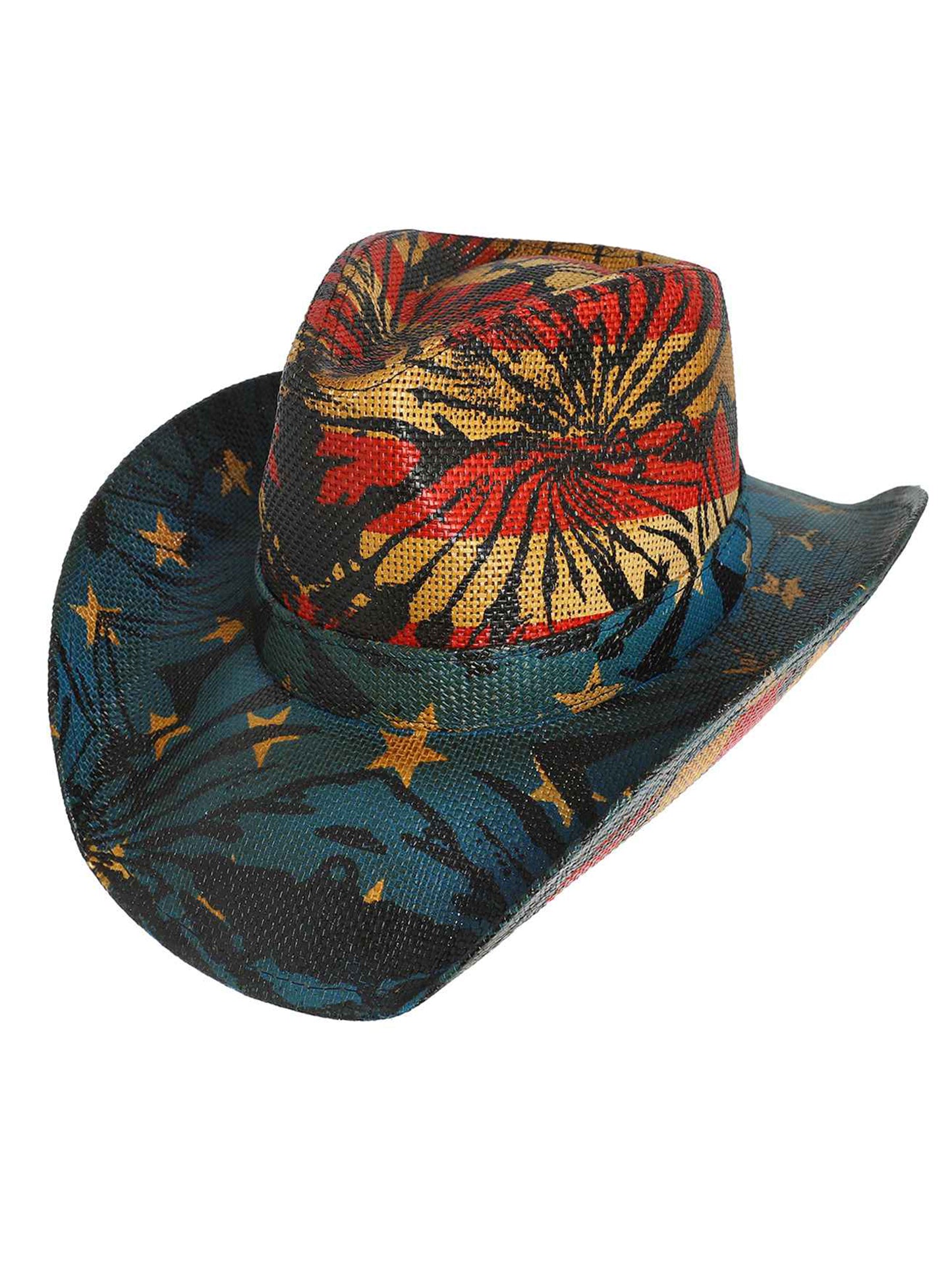 Eleanora Patriotic U.S Flag Stars and Stripes Cowboy Hat