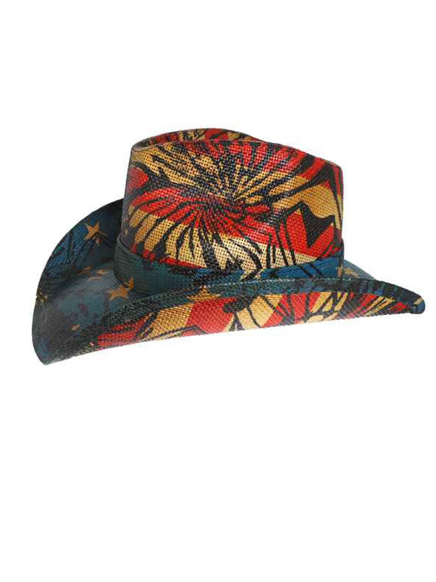 Eleanora Patriotic U.S Flag Stars and Stripes Cowboy Hat