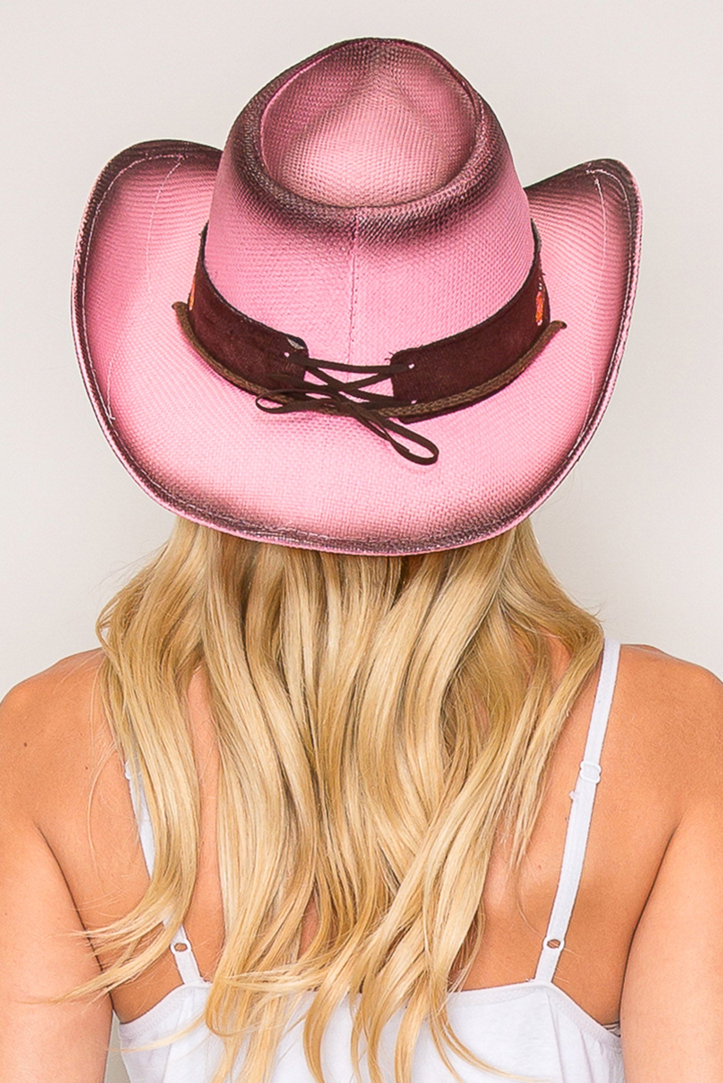 Khloe Fashion Western Paper Braid Cowboy Hat