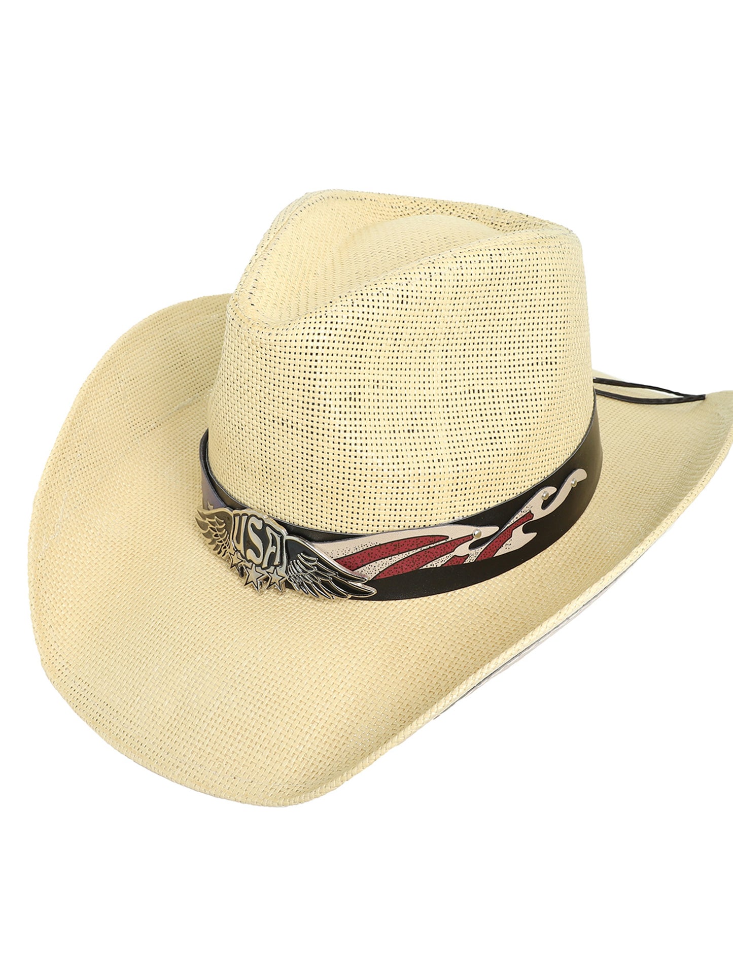 Britney Patriotic Western Star Cowboy Hat With Band
