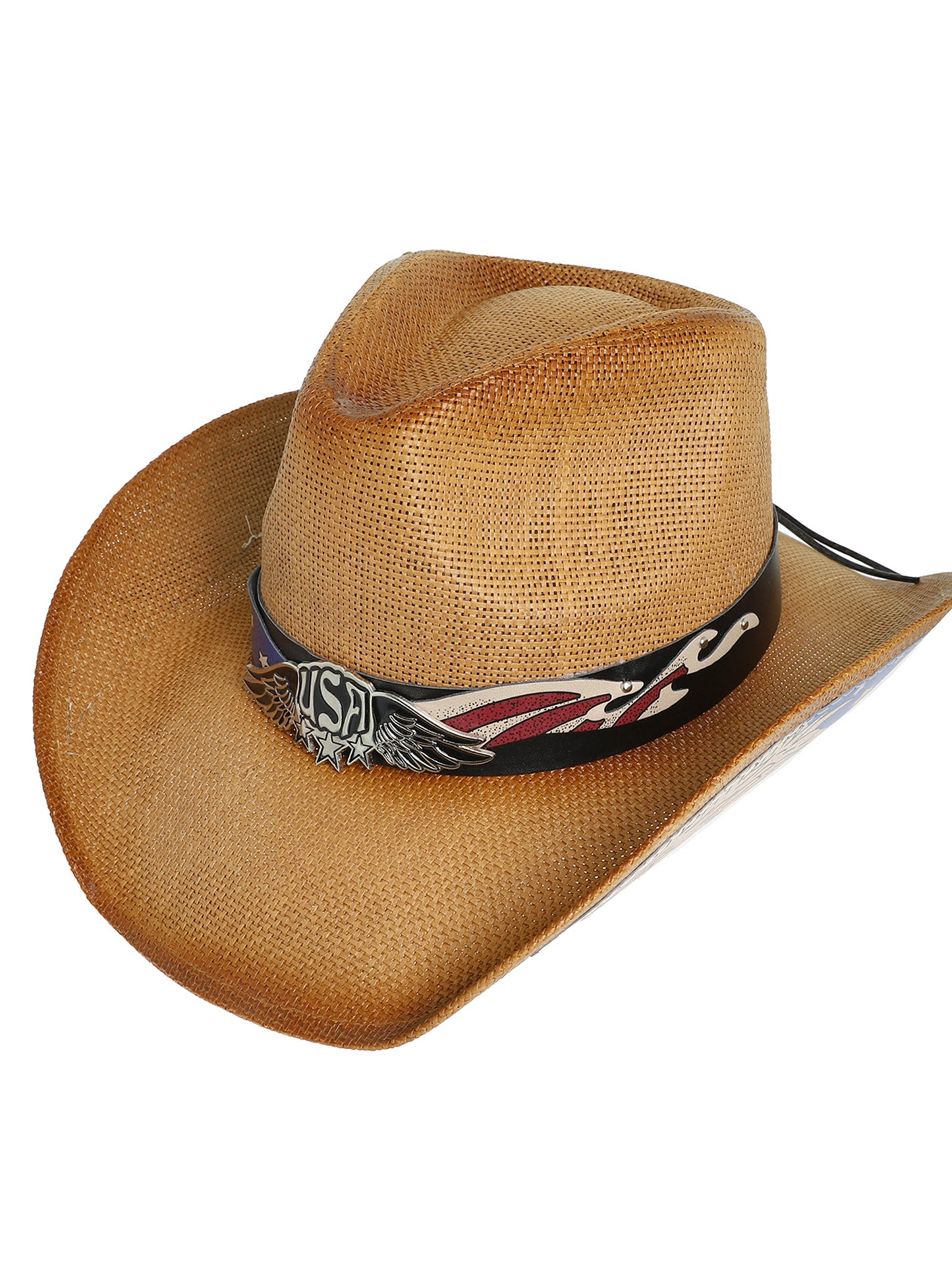 Britney Patriotic Western Star Cowboy Hat With Band