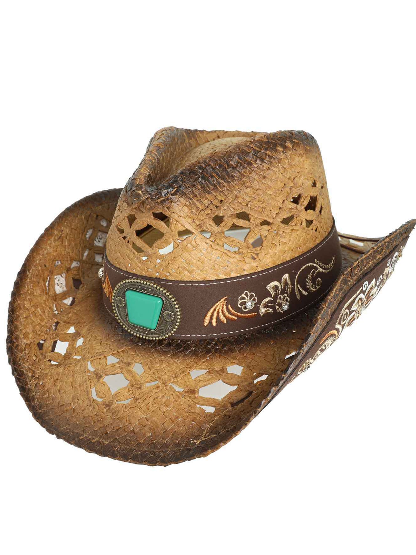 Sadie Western Floral Paper Cowboy Hat