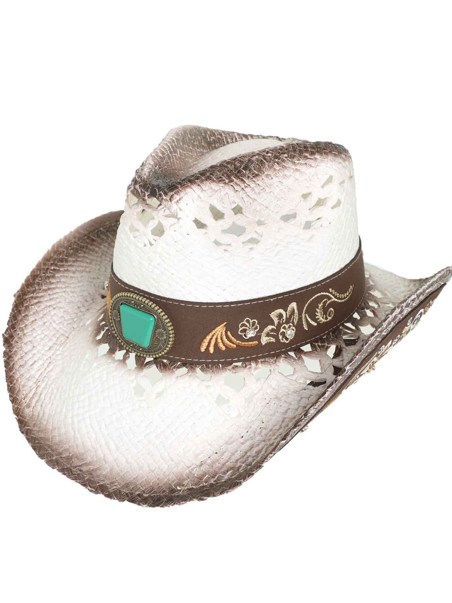 Sadie Western Floral Paper Cowboy Hat