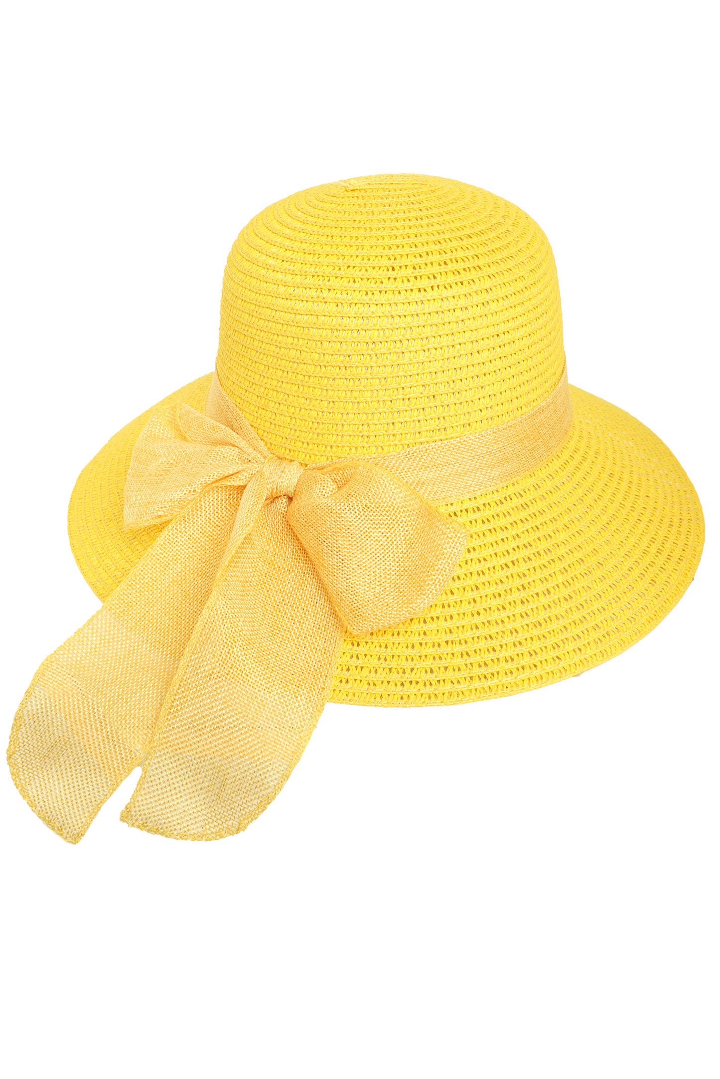 Laura Fashion Wide  Down Brim Straw Woven Sun Hat