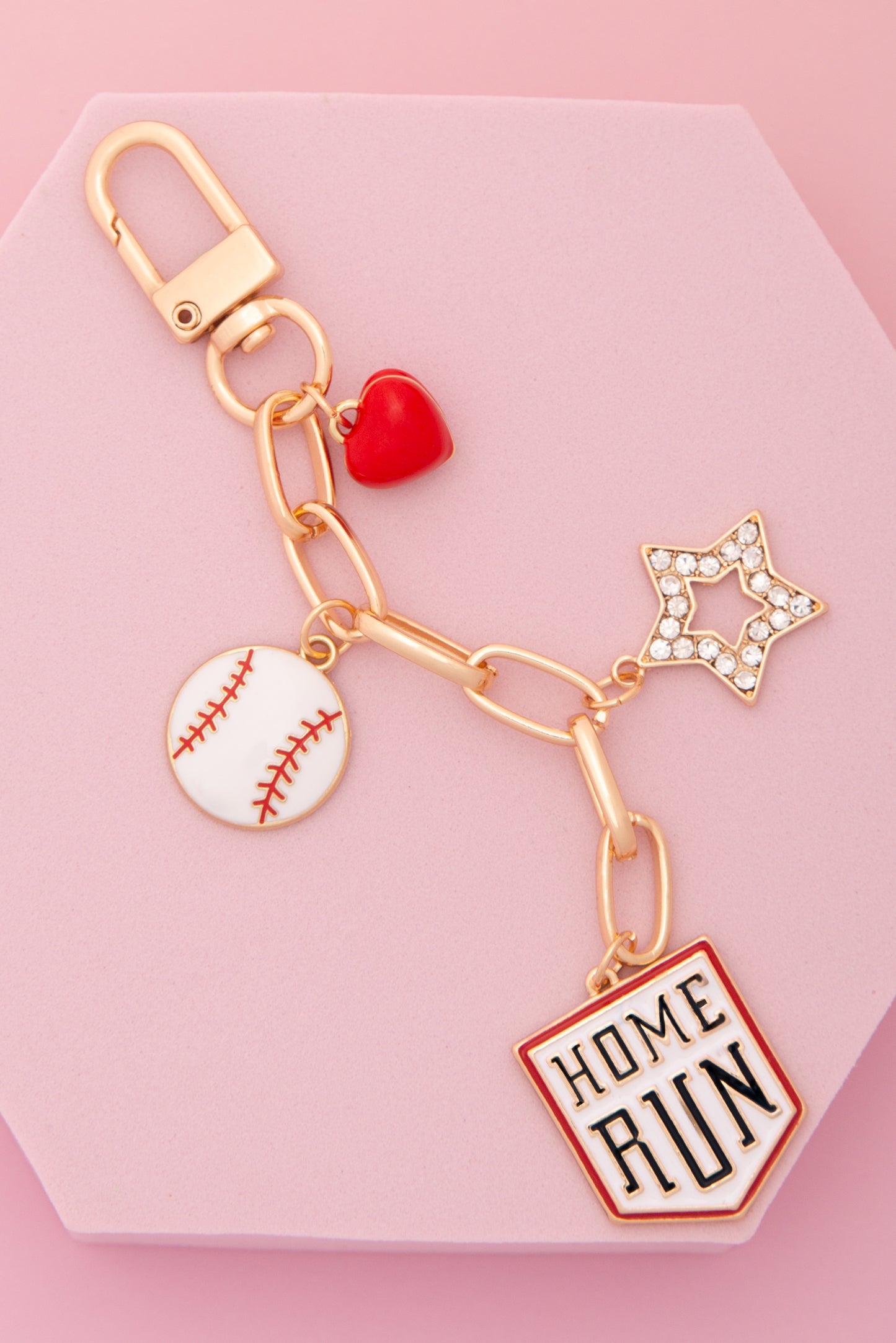 Mira Homerun Derby Stars Theme Bag Charm Keychain