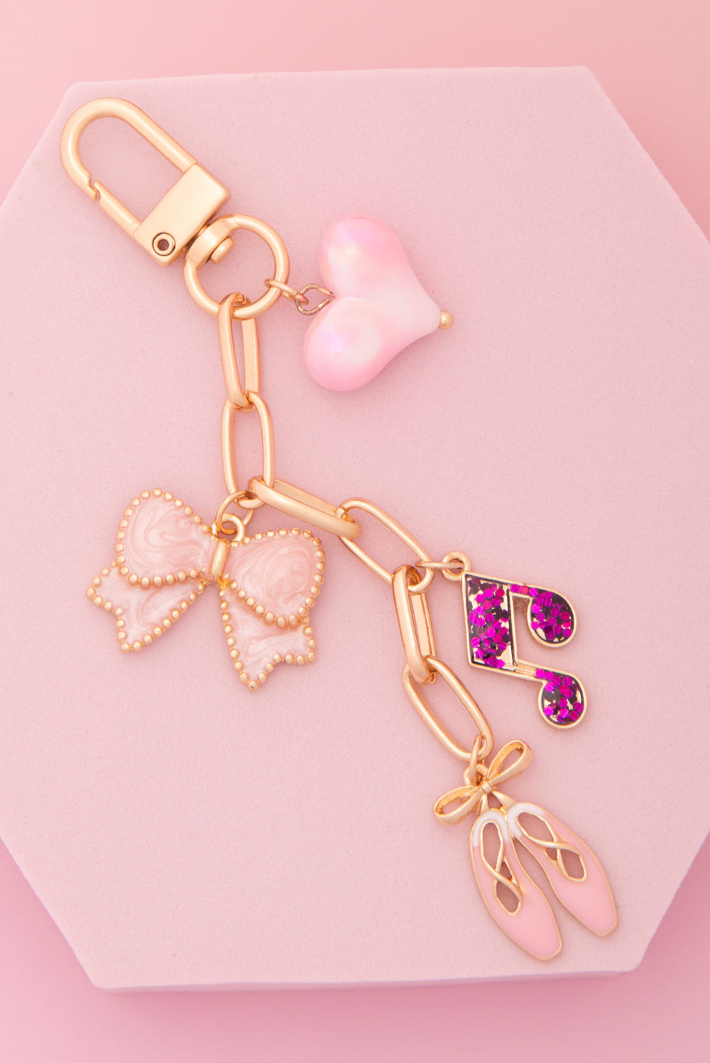 Miley Ballet Dreams Theme Bag Charm Keychain