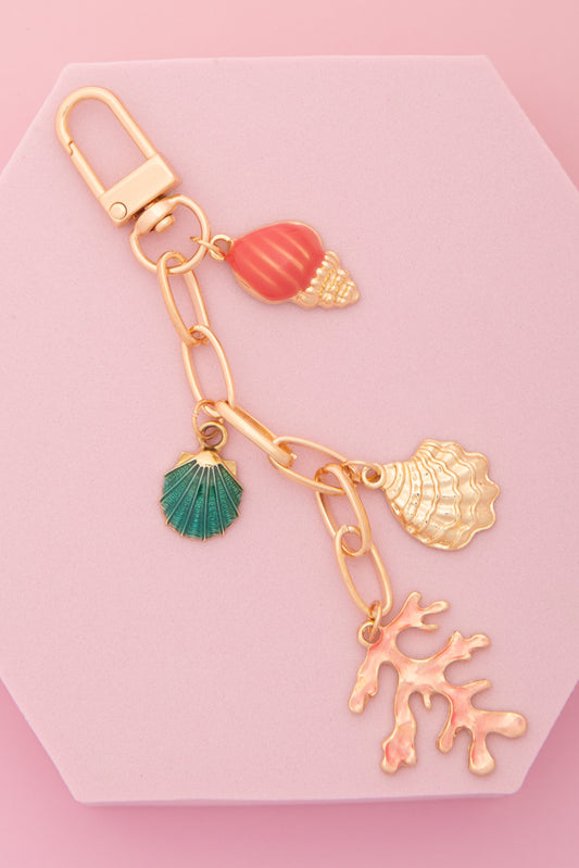Brenda Seaside Escape Theme Bag Charm Keychain