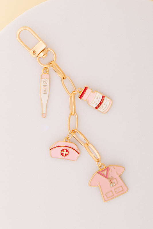 Alessia Nurse Theme Bag Charm Keychain