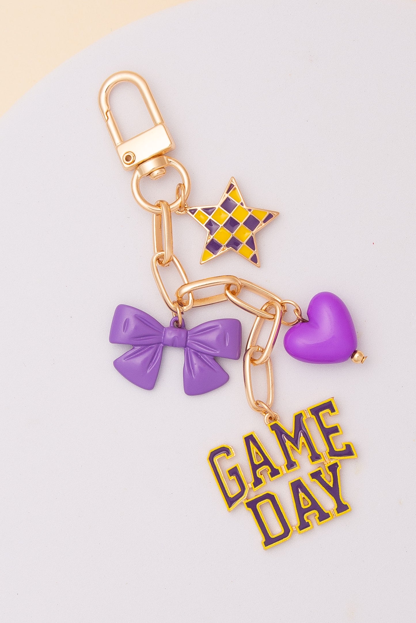 Zoey “Game Day” Bag Charm Keychain