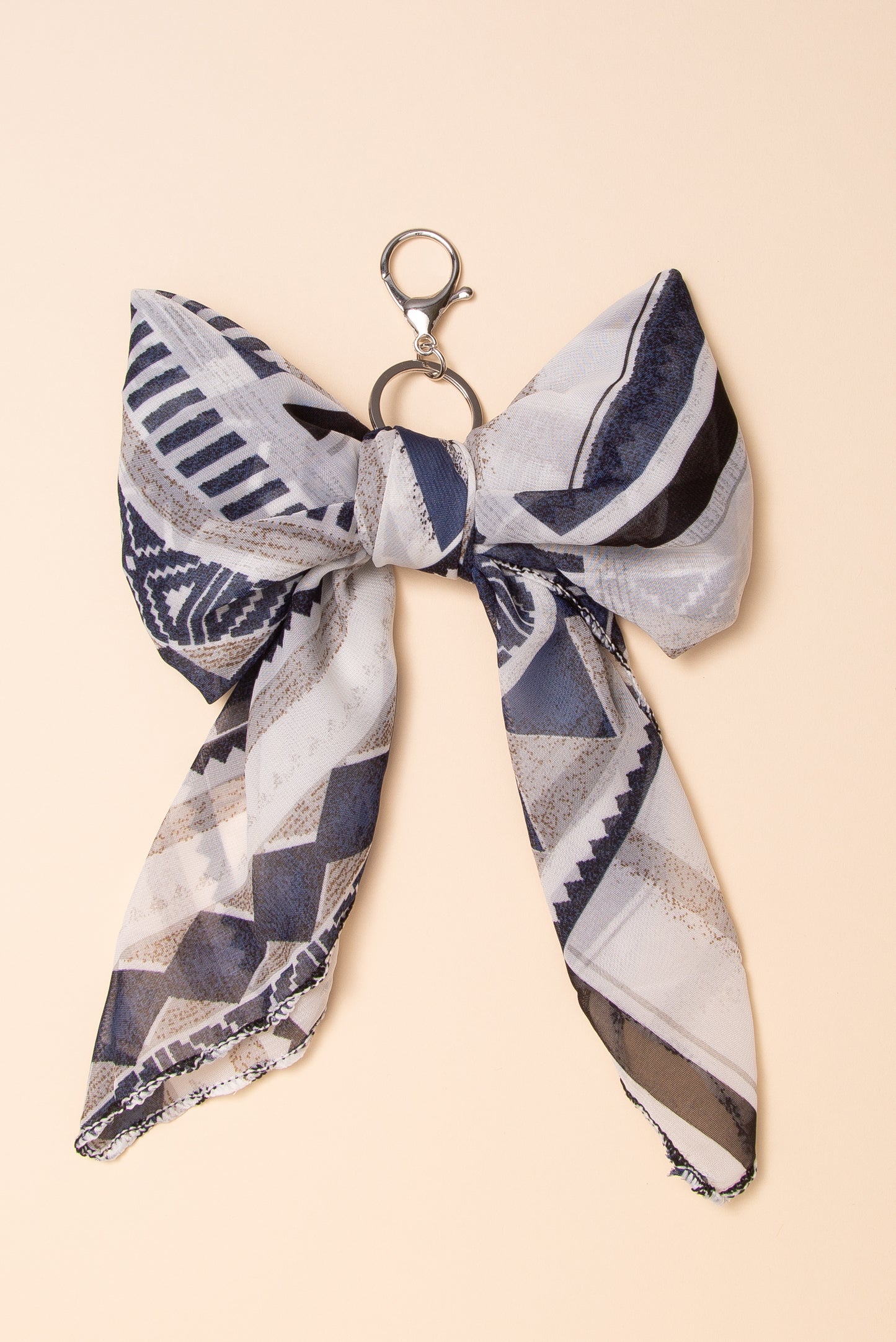 Eleanor Pastel Bloom Multifunction Scarf Bow Bag Charm & Keychain