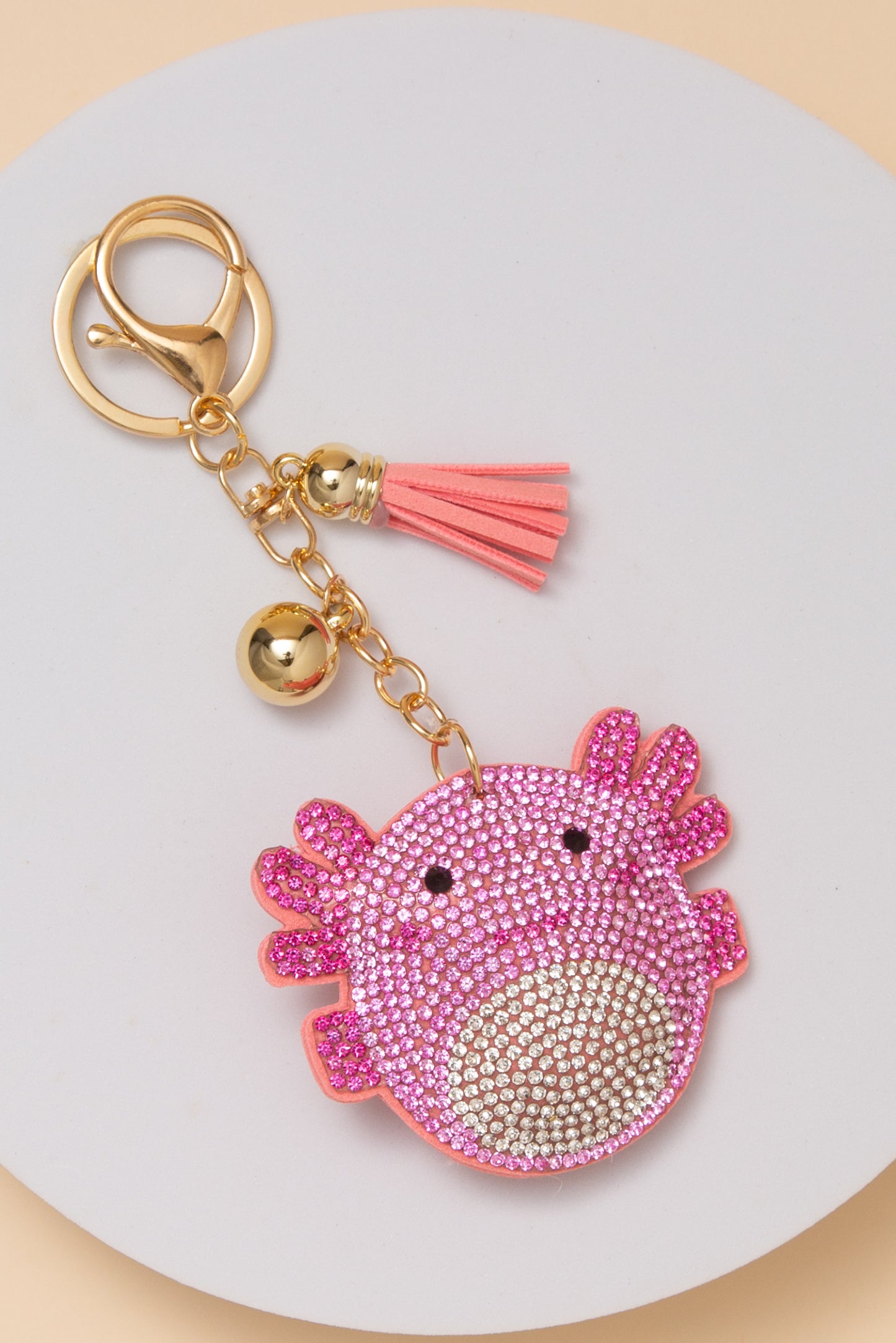 Camila Rhinestone Axolotl Keychain