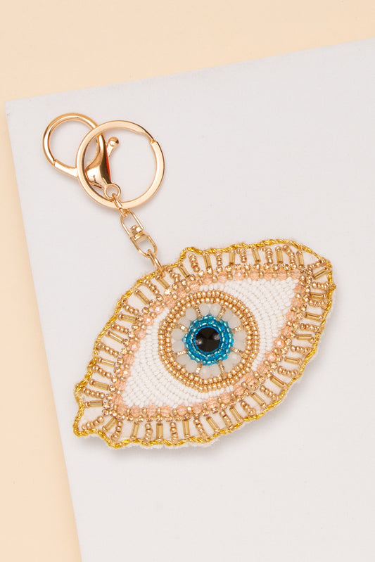 Melanie Western Cowboy Boot Beaded Bag Charm Keychain