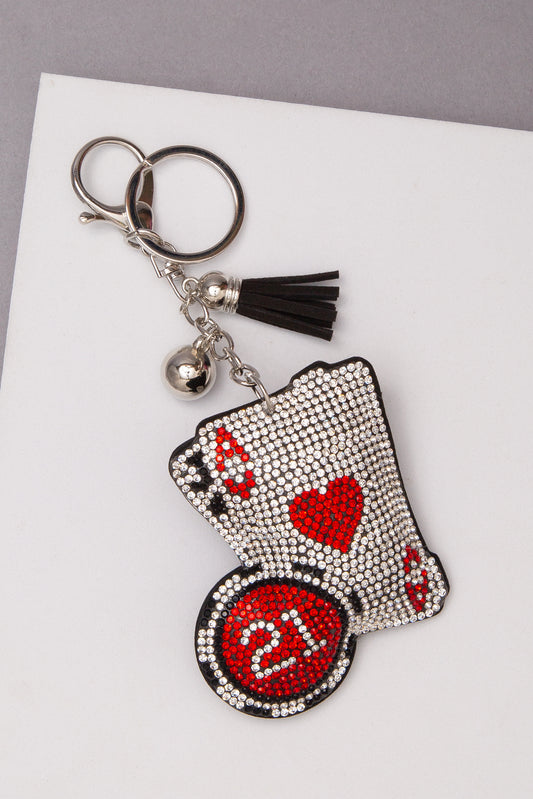 Savannah Ace Card Chip Keychain