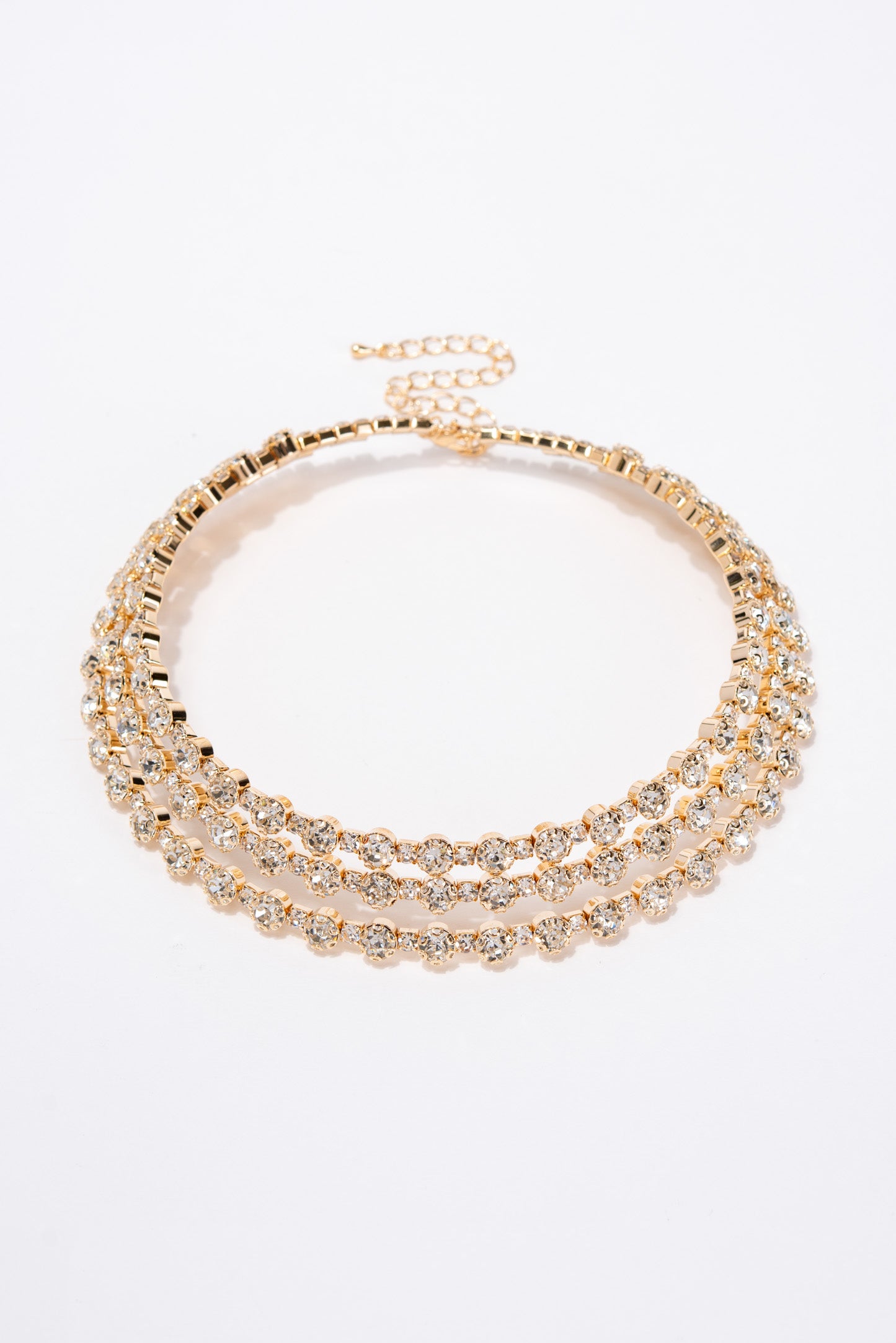 Emma Memory Wire Choker Necklace - Gold