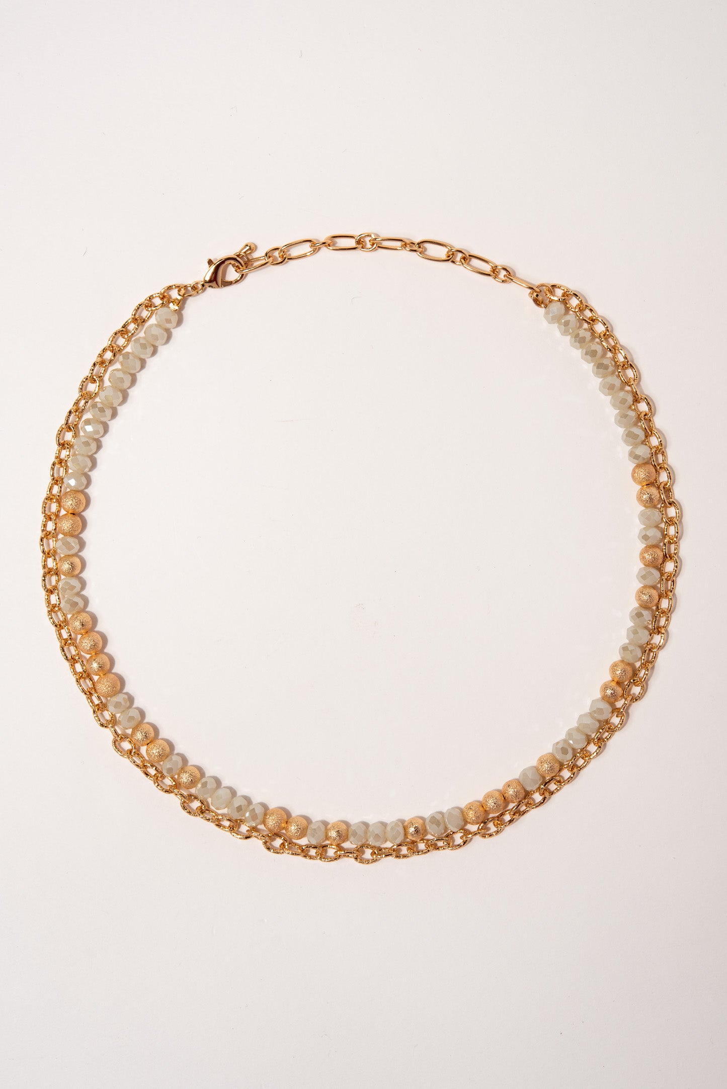 Mia Double Strand Beaded Necklace