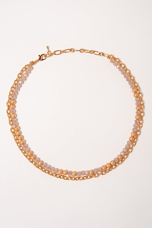 Mia Double Strand Beaded Necklace