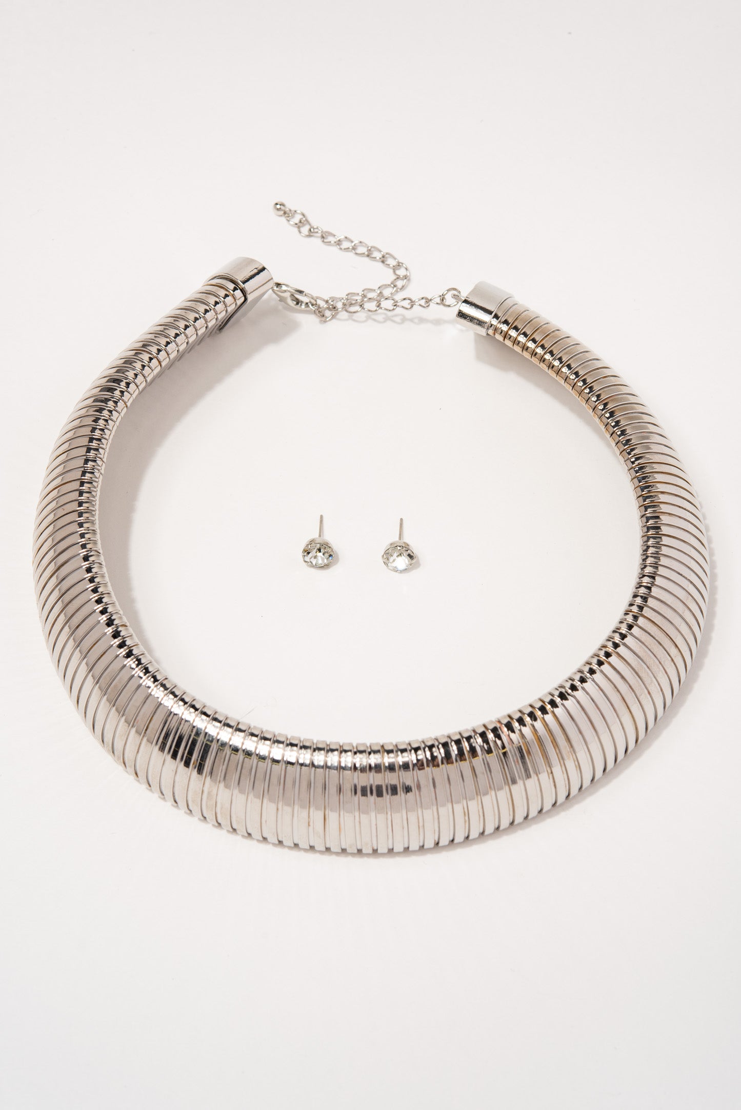 Stacy Bauble Bar Collar Necklace Earring Set