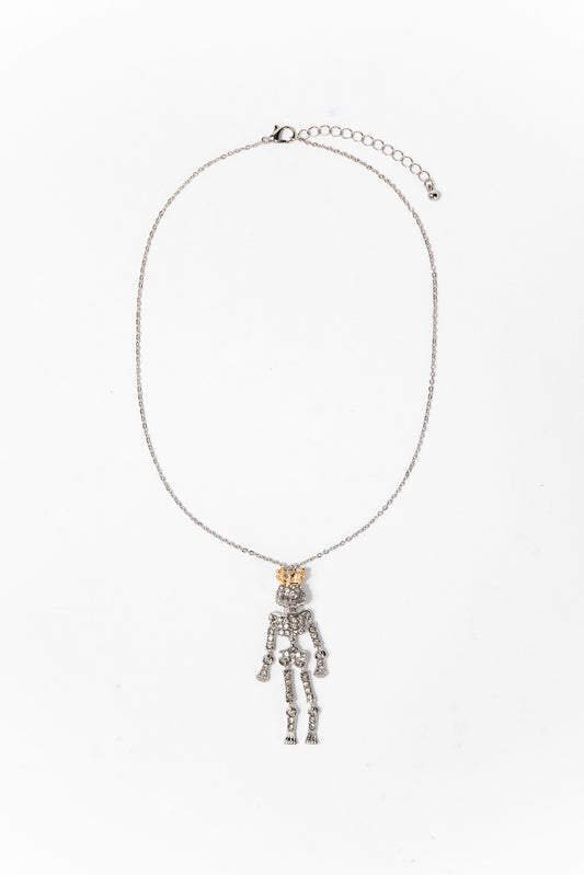 Alice Skeleton Halloween Necklace