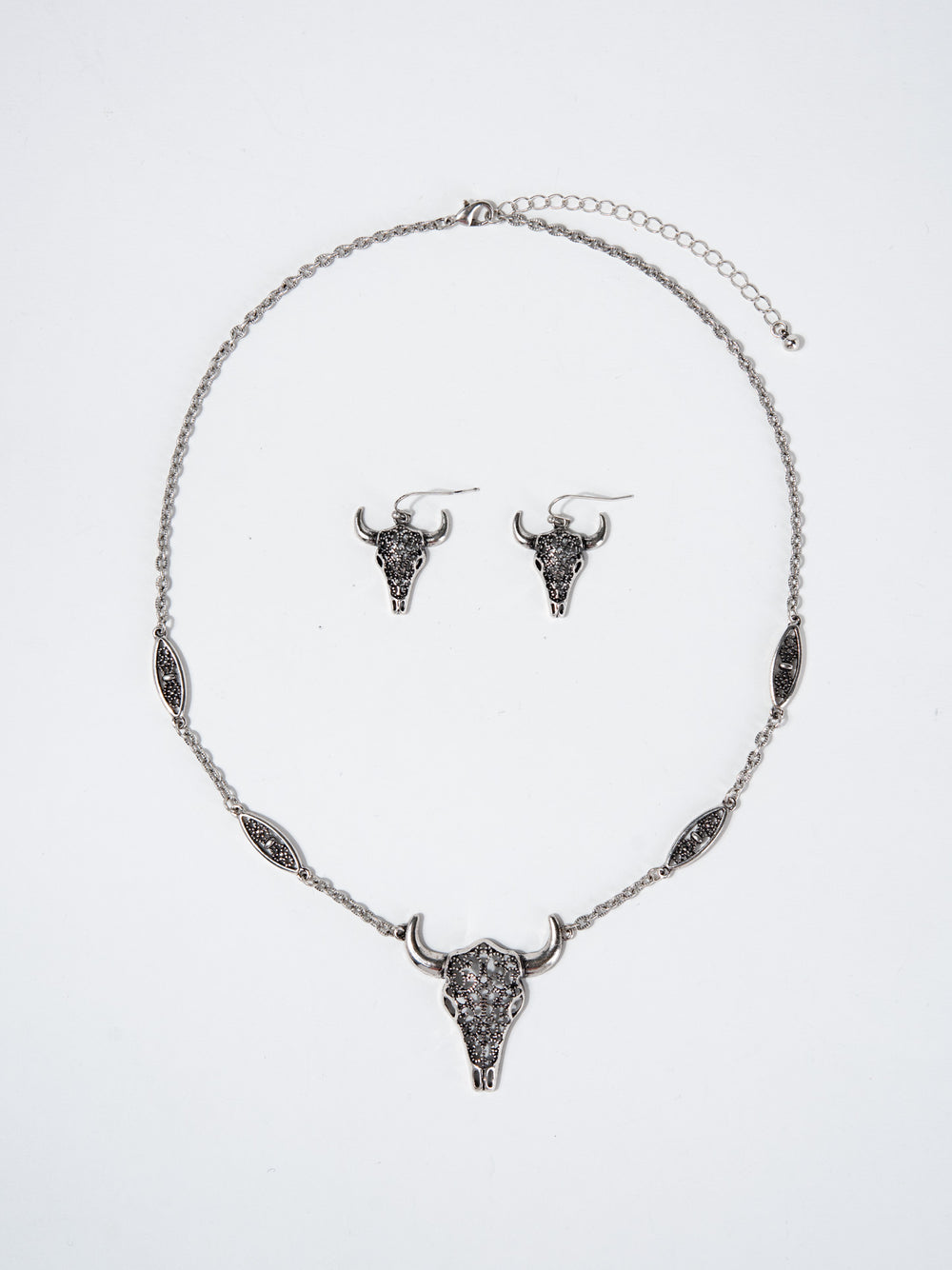 Belle Western Cut Out Filigree Necklace Set