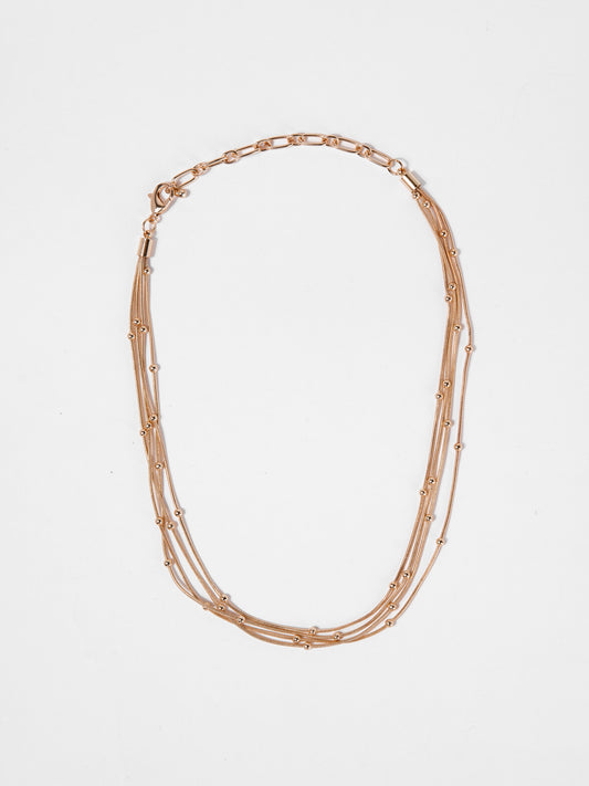 Katherine Multi Strand Cord Necklace