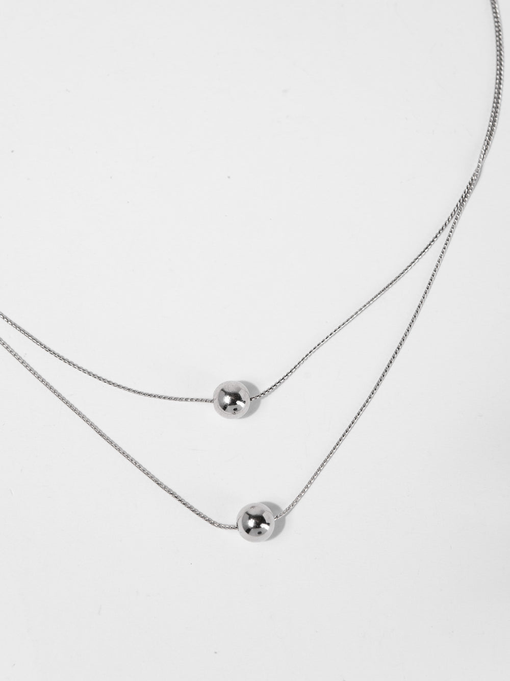 Olivia 2 Layer Ball Necklace Chain