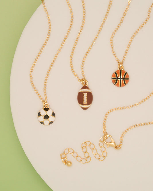 Bethany Gameday Enamel Basketball, Football, and Soccer Necklace