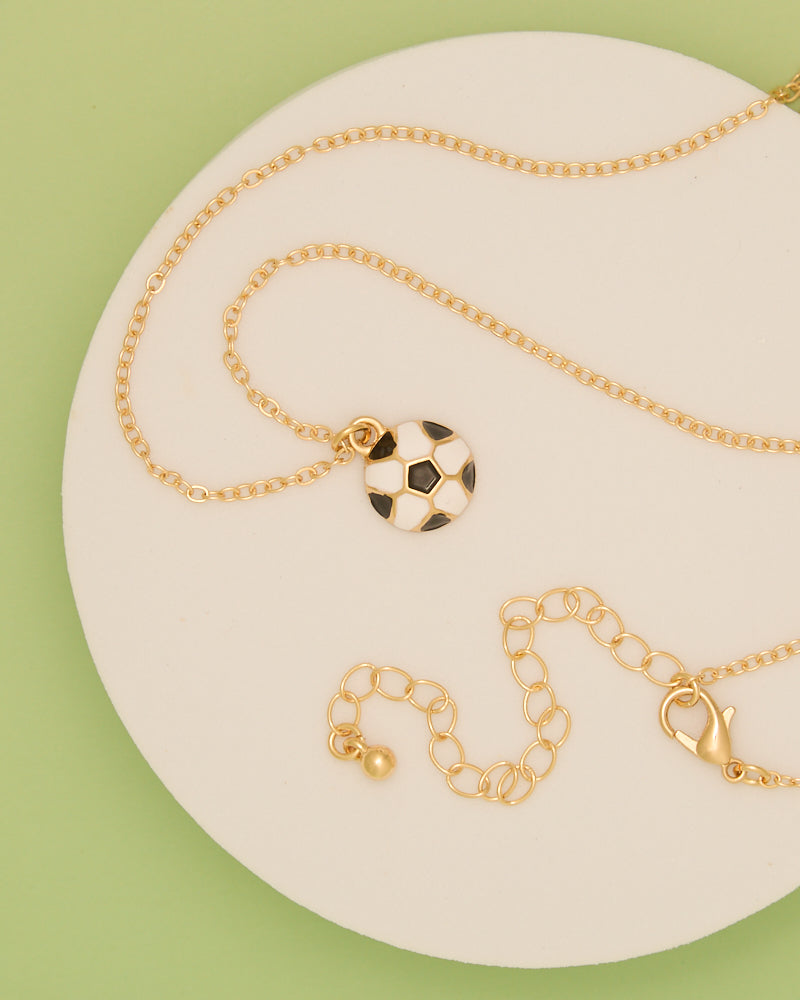 Bethany Gameday Enamel Basketball, Football, and Soccer Necklace | Soccer