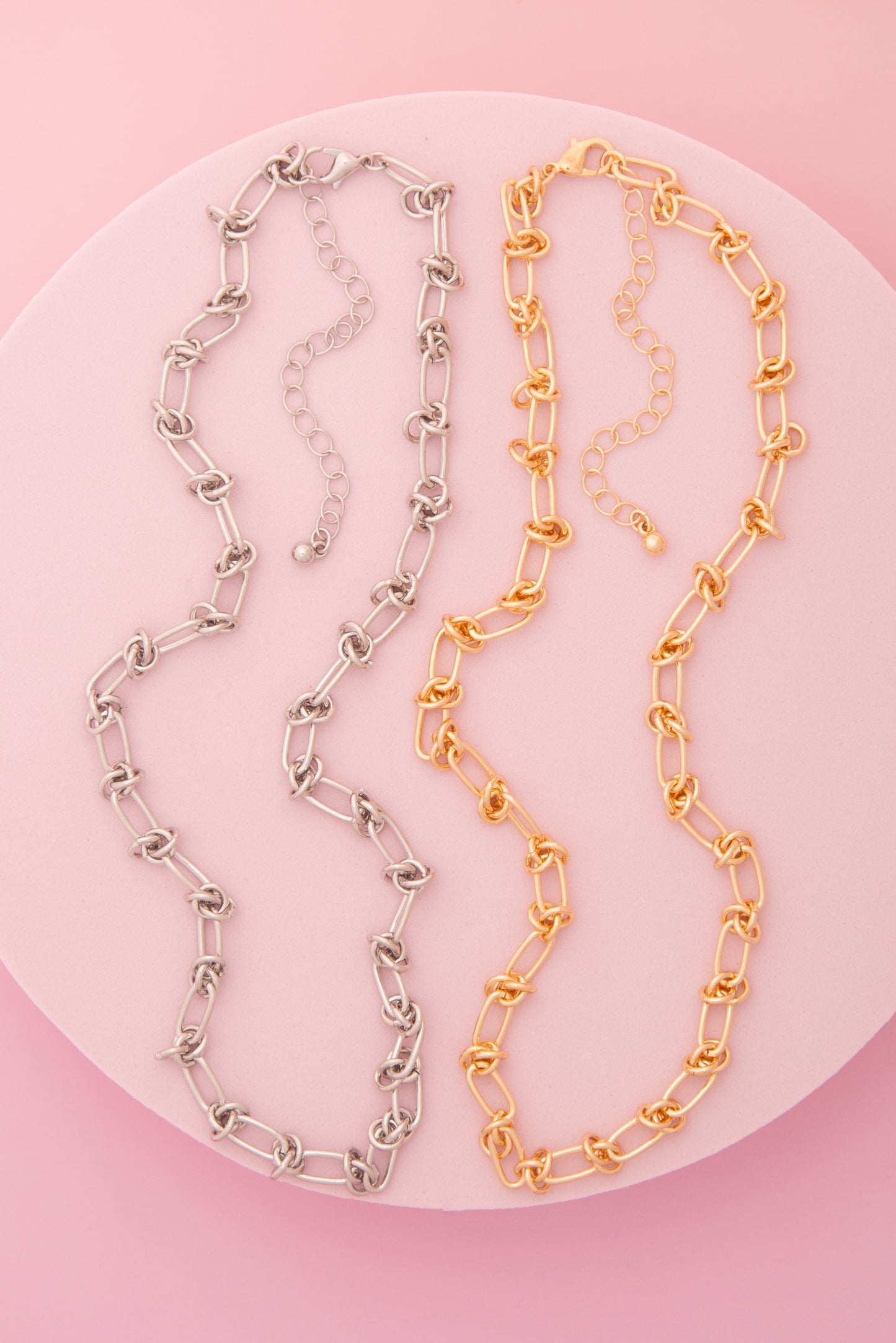 Jane Borromean Knot Link Chain Necklace
