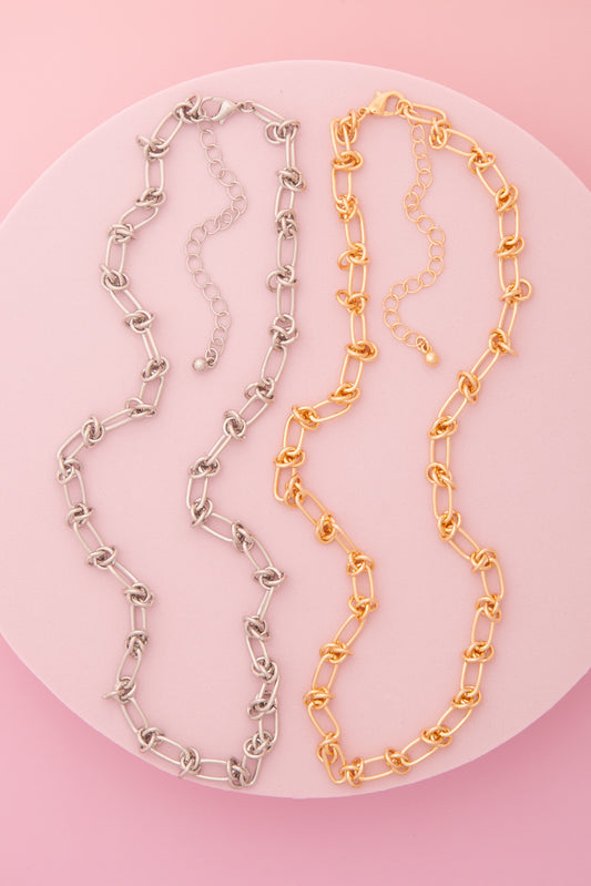 Jane Borromean Knot Link Chain Necklace