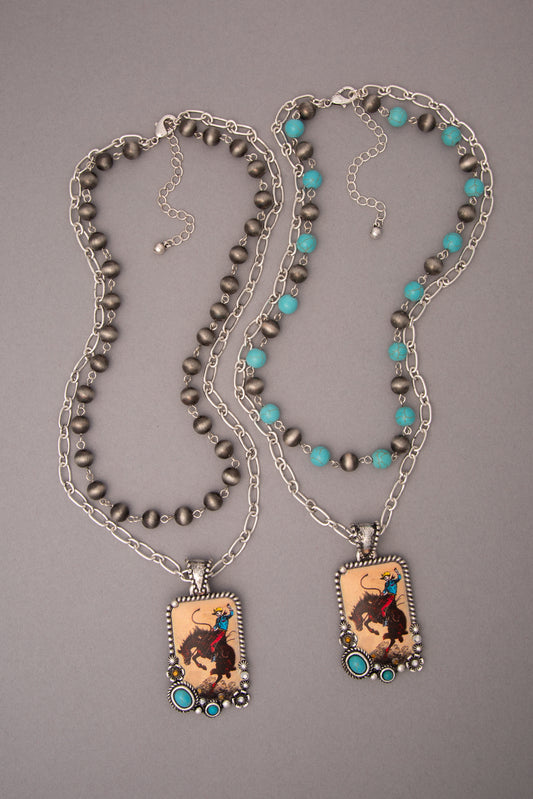 Yasmin Multistrand Crystal Embellished Tooled Leather Necklace