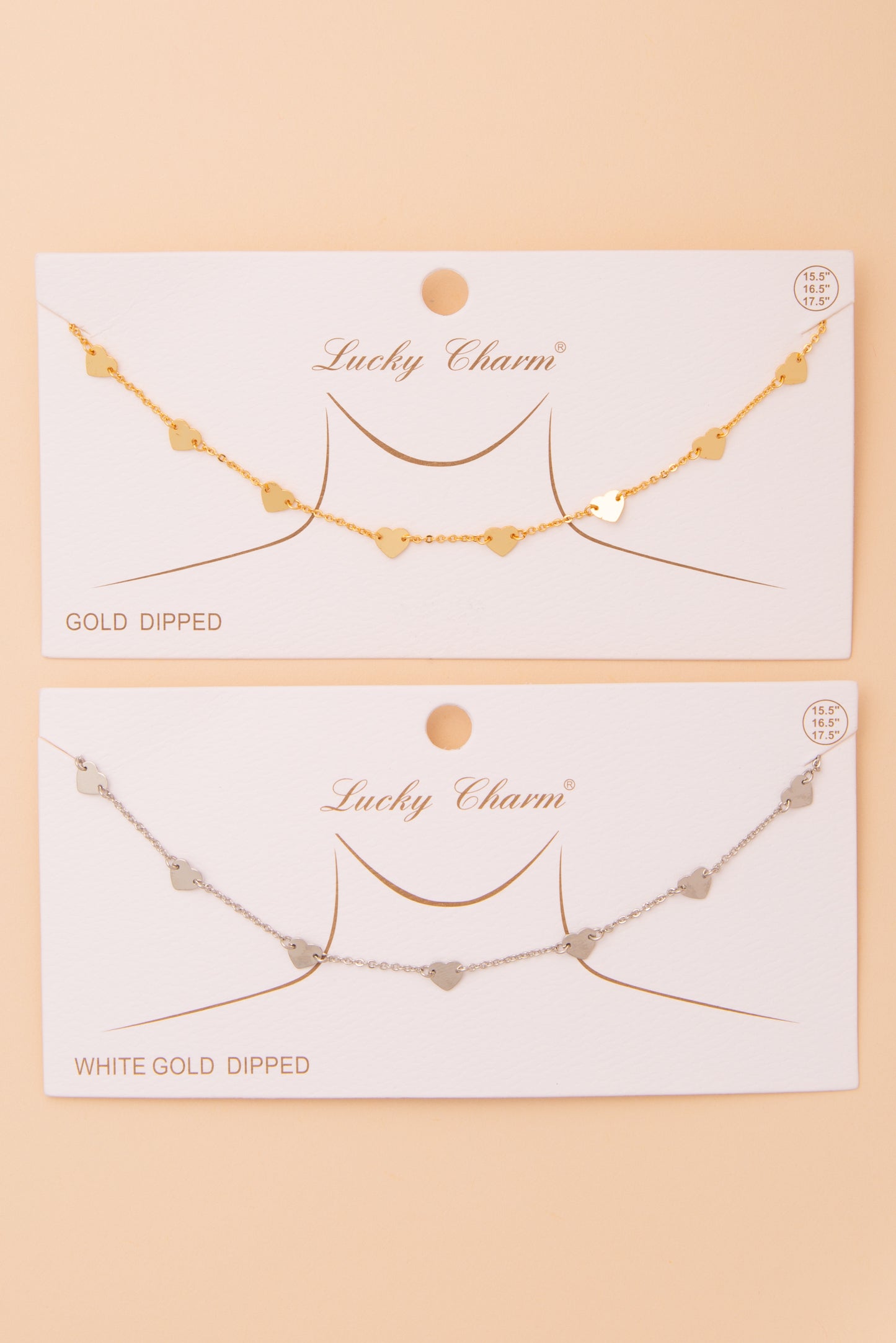 Molly Polished Heart Chain Necklace