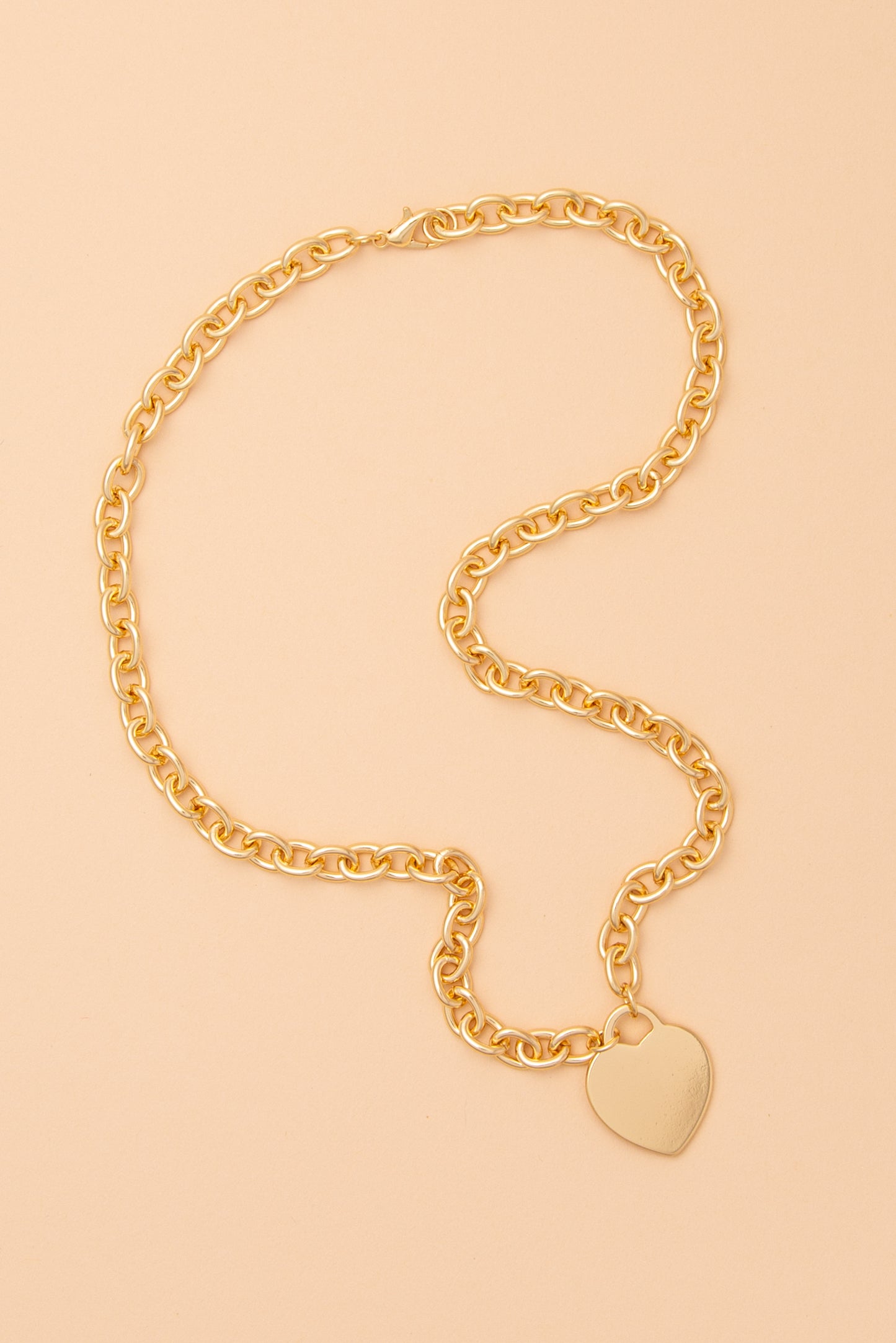Audrey Heart Tag Pendant Necklace