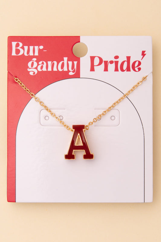 Eden Game Day "A" Necklace