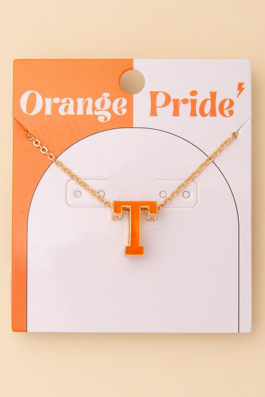 Natalie Game Day "T" Necklace