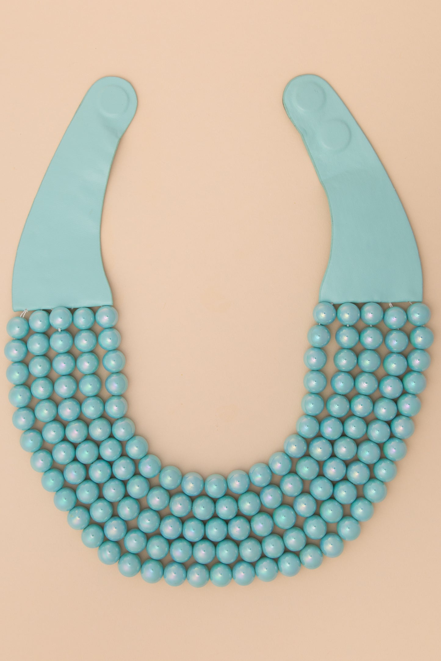 Amanda Multi-Strand Metallic Color Beaded Necklace