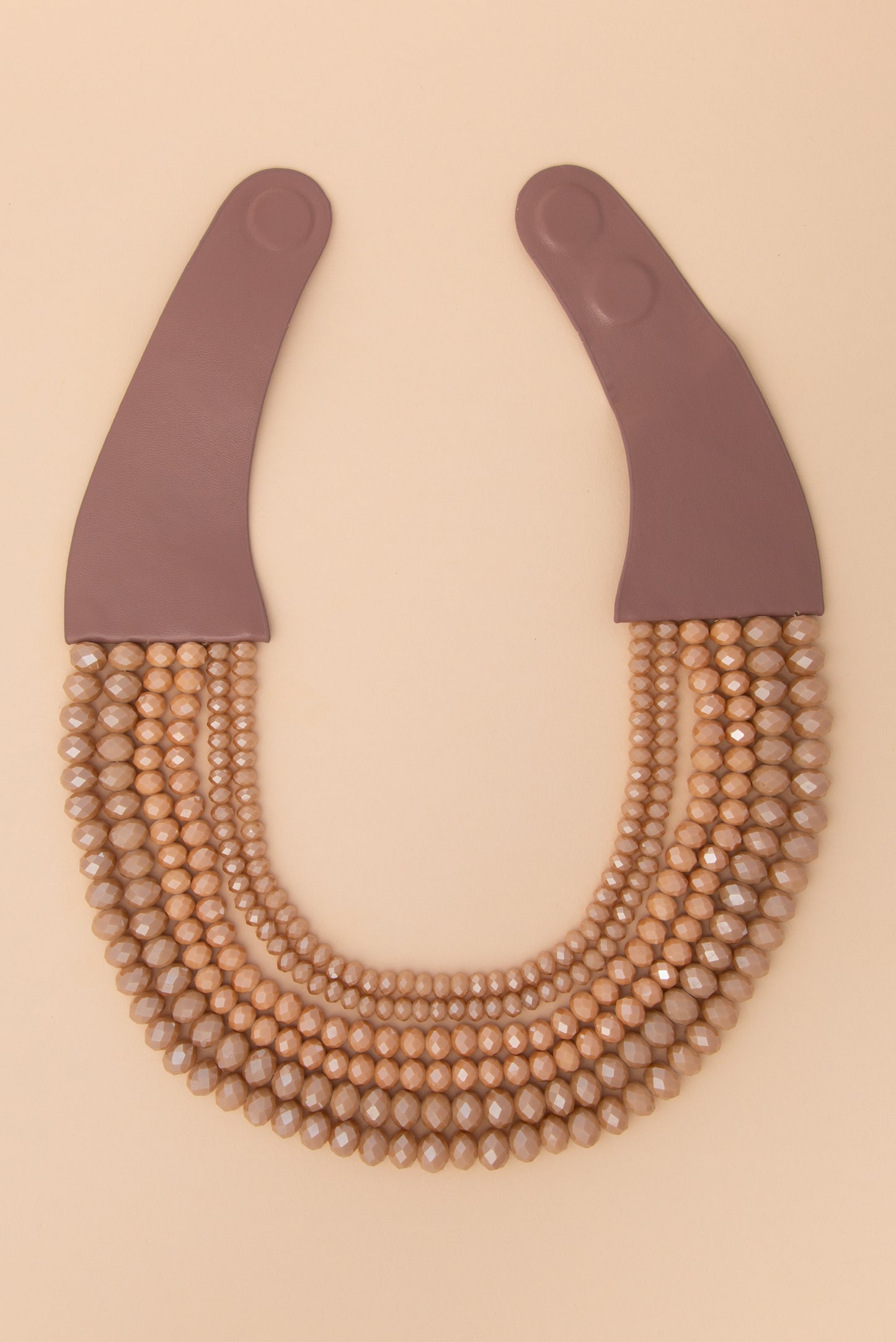 Hanna Multi-Strand Faceted Bead Necklace