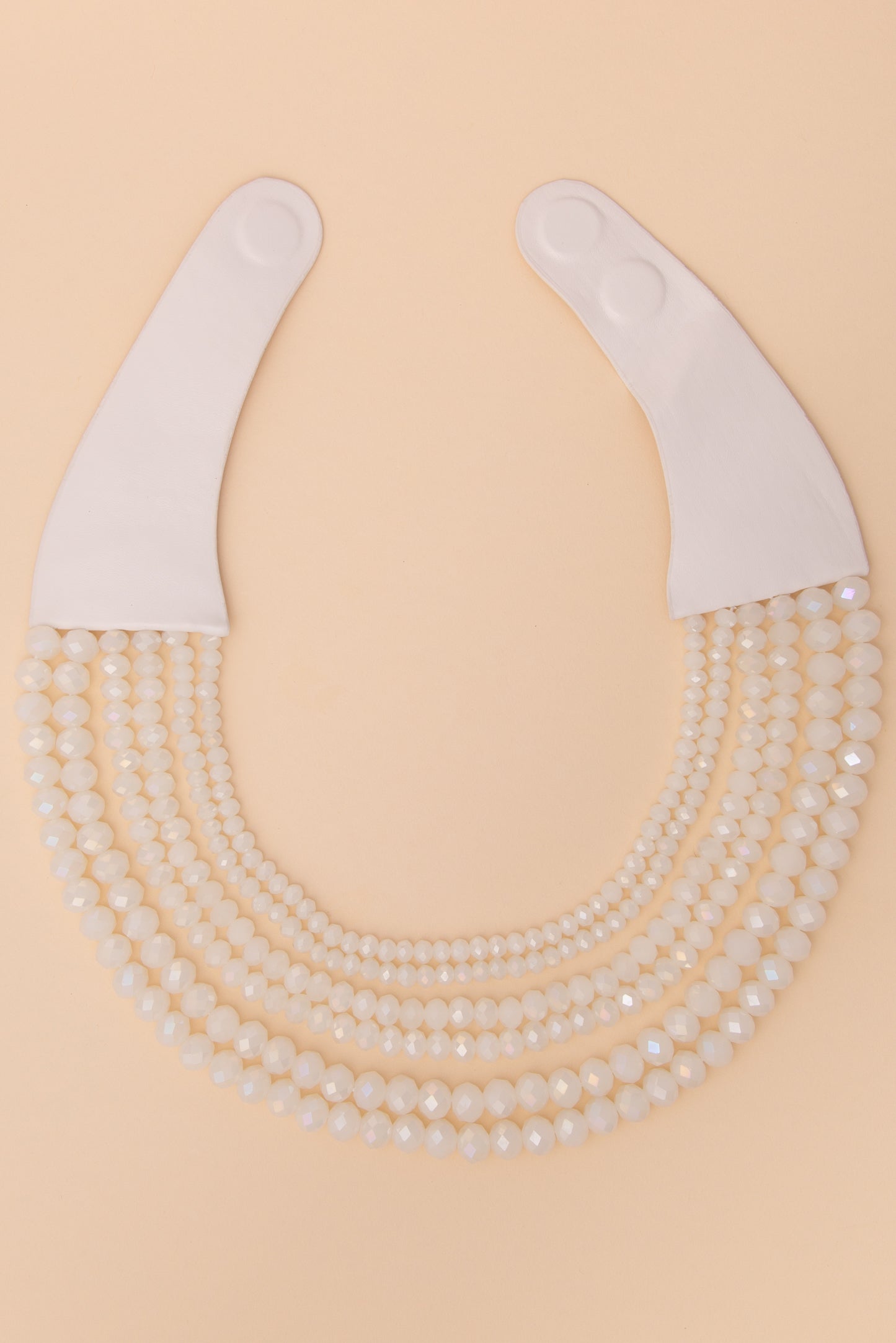 Hanna Multi-Strand Faceted Bead Necklace