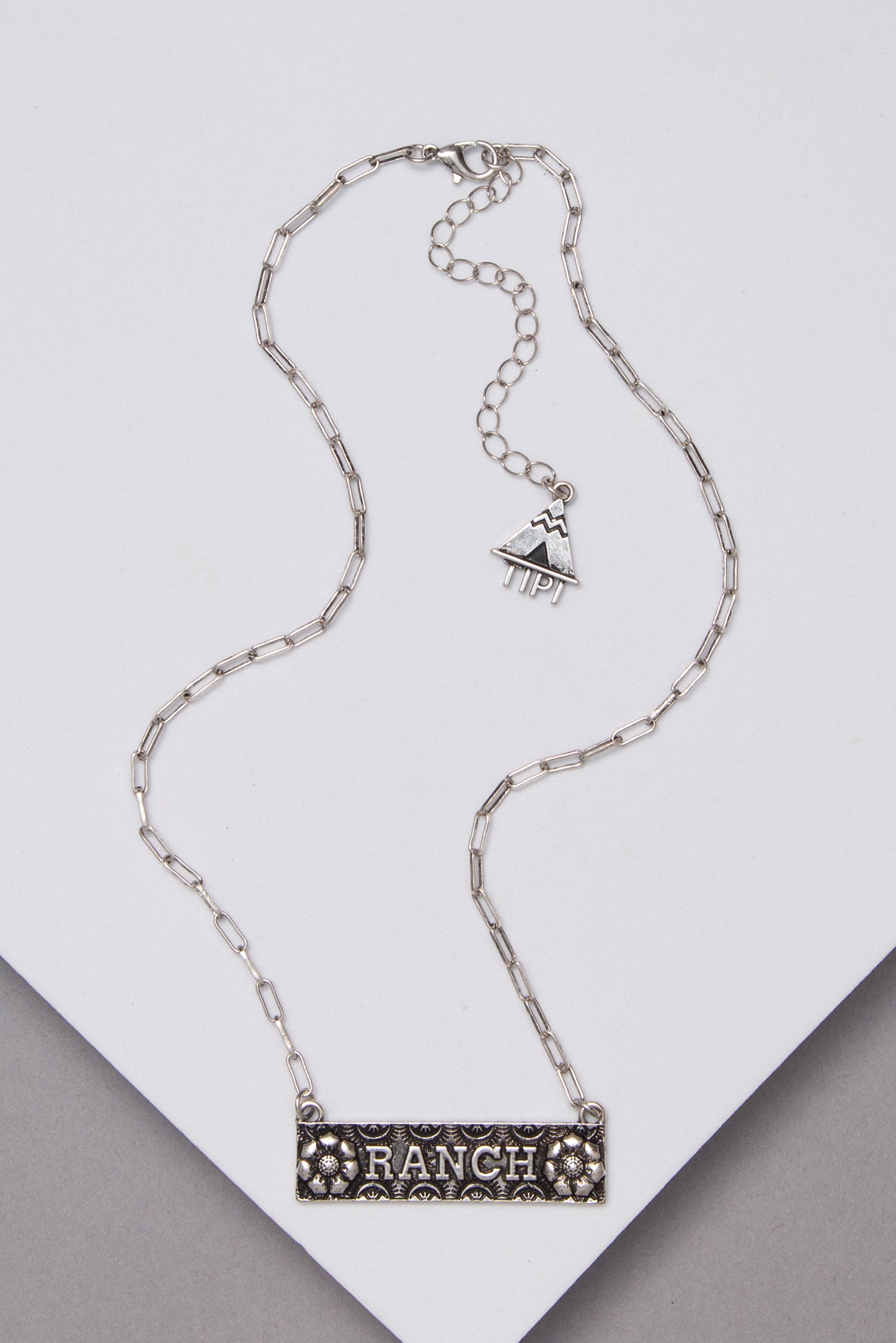 Kate Western Ranch Flower Plate Necklace