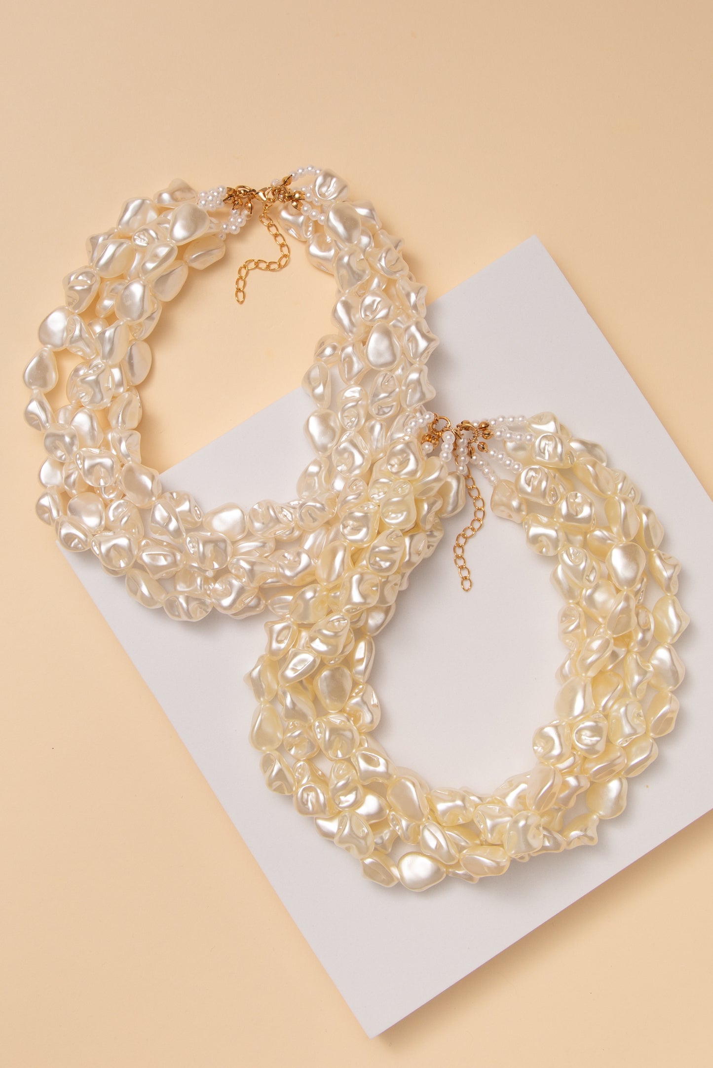 Gia Multi-Strand Baroque Pearl Beaded Necklace