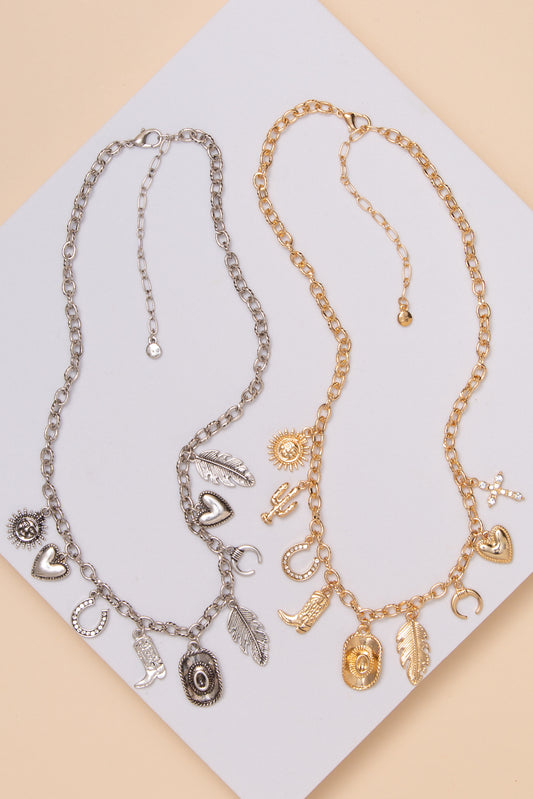 Jessica Western Theme Trinket Necklace