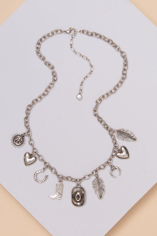 Jessica Western Theme Trinket Necklace