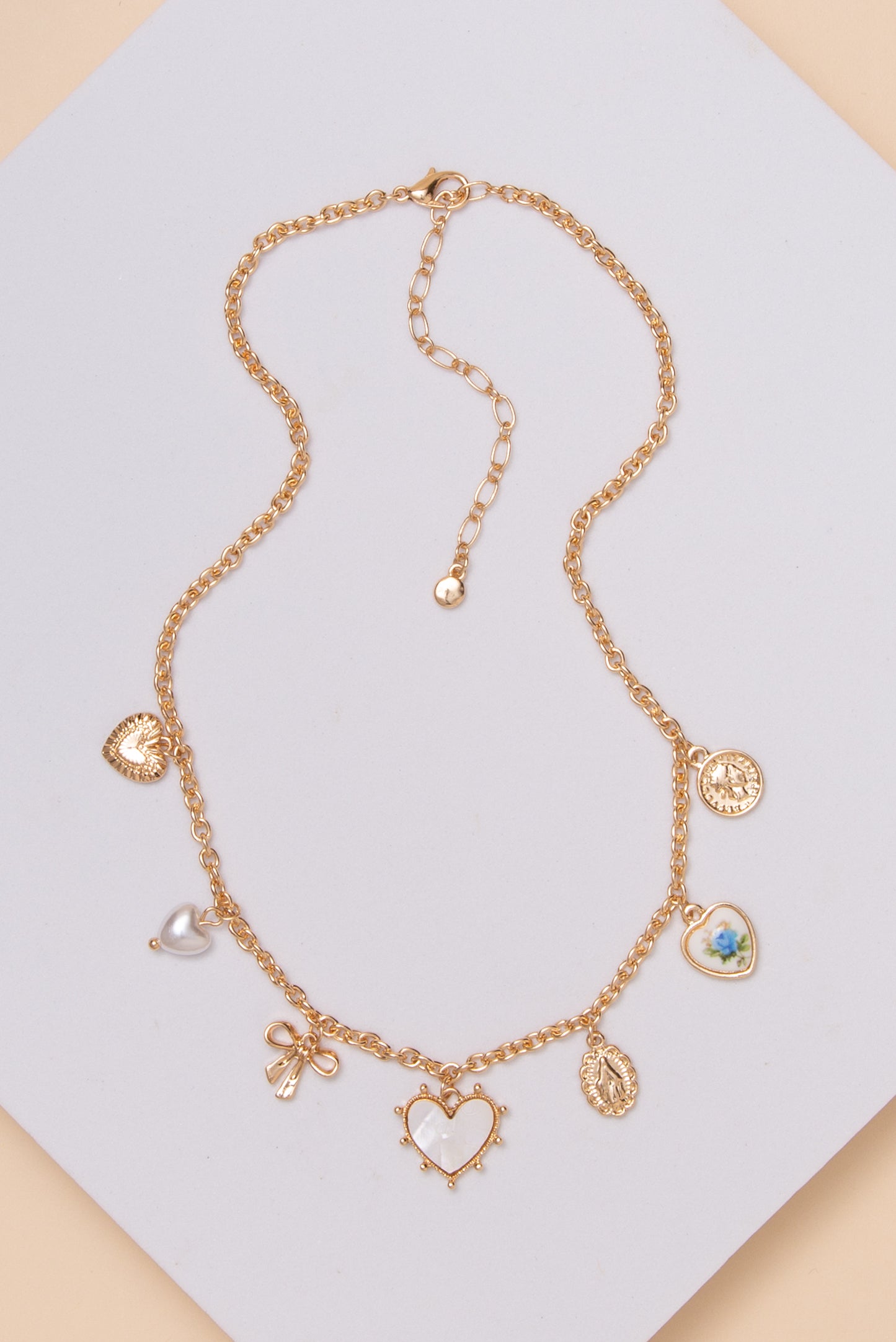 Hazel Heart Charm Trinket Necklace